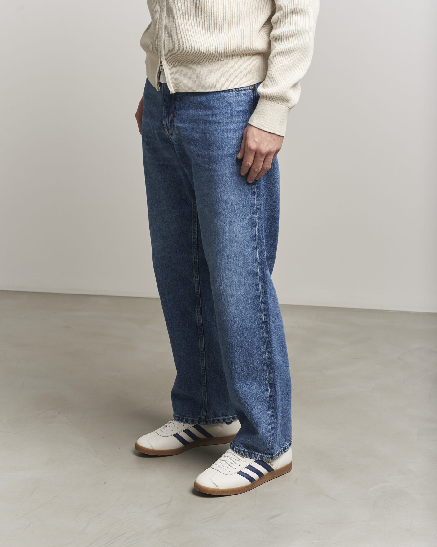 Herre | Sneakers | adidas Originals | Gazelle Sneaker White/Dark Blue