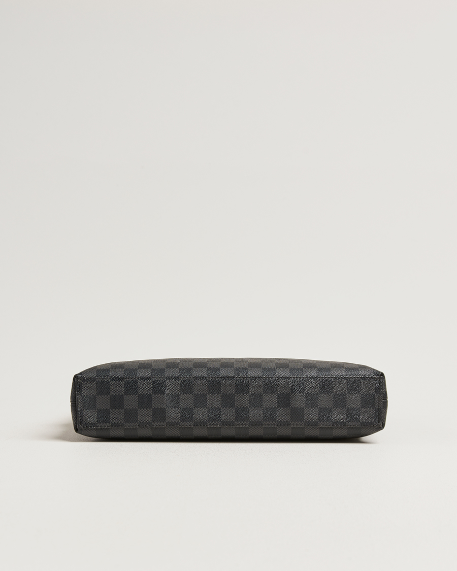 Herre | Pre-Owned & Vintage Bags | Louis Vuitton Pre-Owned | Porte Documents Jour Damier Graphite