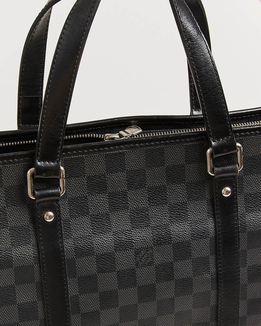 Herre | Pre-Owned & Vintage Bags | Louis Vuitton Pre-Owned | Tadao Tote Bag Damier Graphite