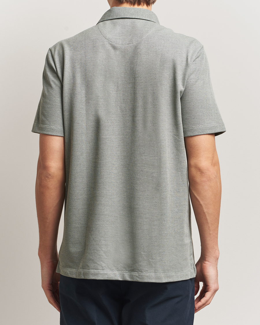 Herre | Polotrøjer | Brioni | Short Sleeve Cotton Piquet Polo Light Green
