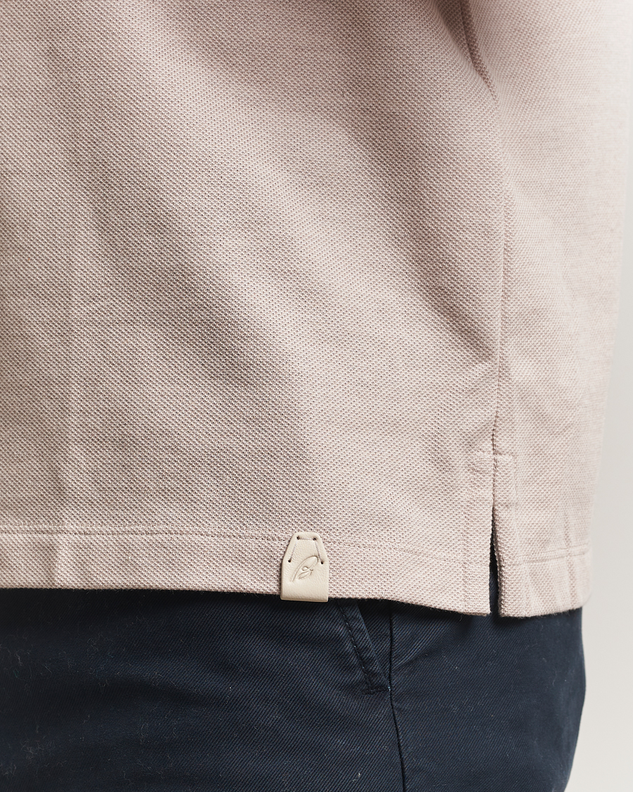 Herre | Polotrøjer | Brioni | Short Sleeve Cotton Piquet Polo  Beige