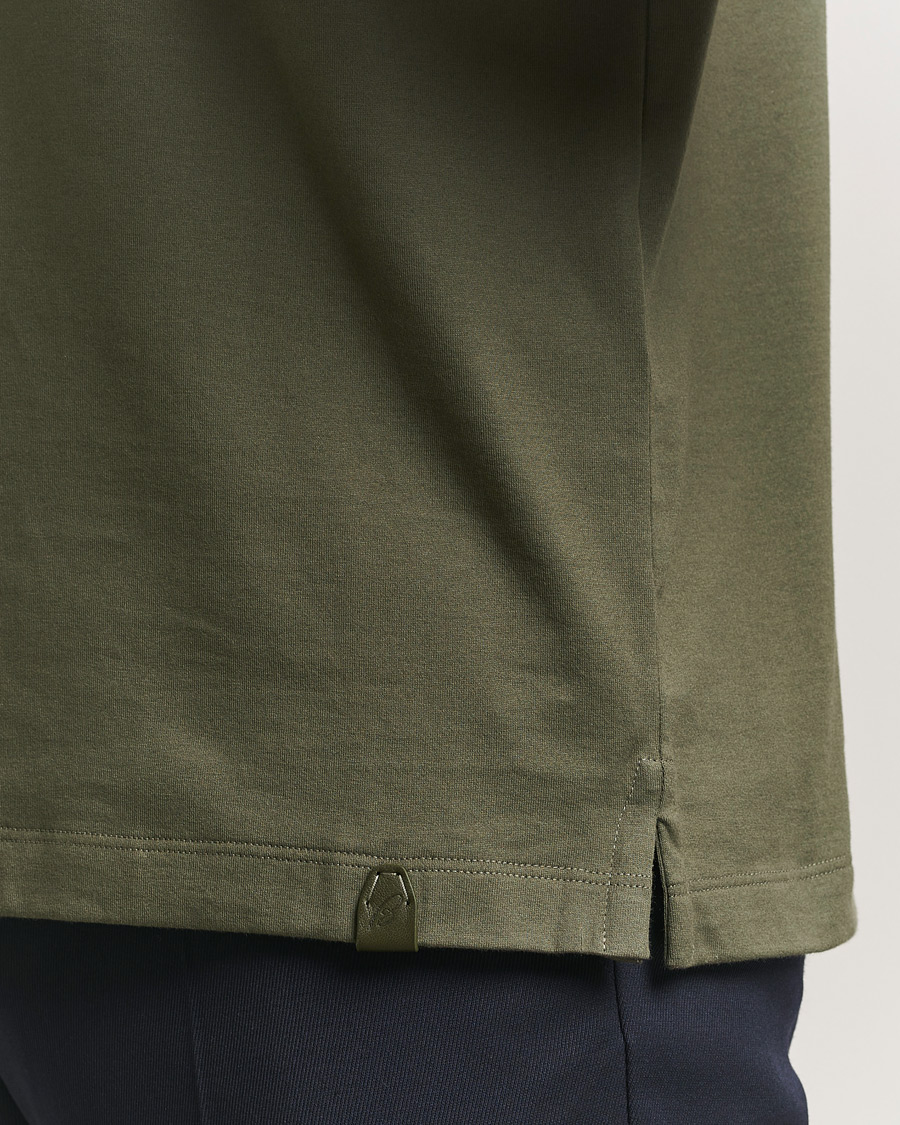 Herre | T-Shirts | Brioni | Short Sleeve Cotton T-Shirt Military
