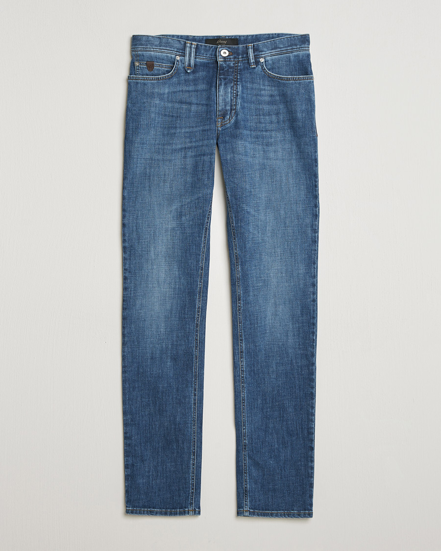 Herre | Bukser | Brioni | 5-Pocket Denim Medium Blue Wash