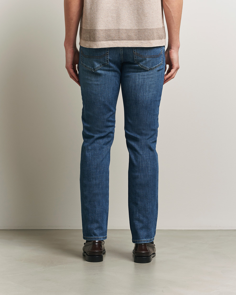 Herre | Bukser | Brioni | 5-Pocket Denim Medium Blue Wash