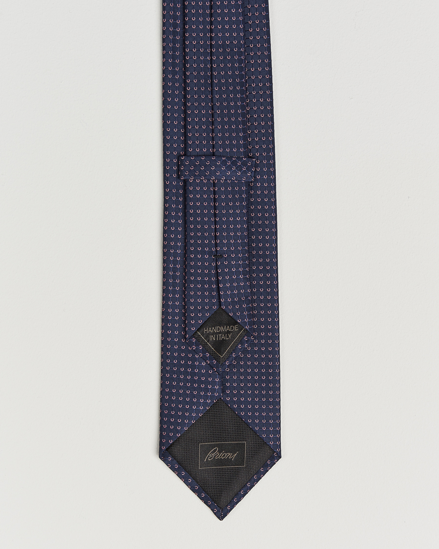 Herre | Slips | Brioni | Microstructure Silk Tie Navy