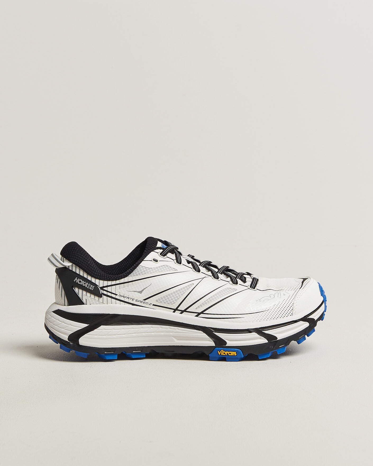 Herre | Løbesko | Hoka | Mafate Speed 2 White/Cobalt Blue