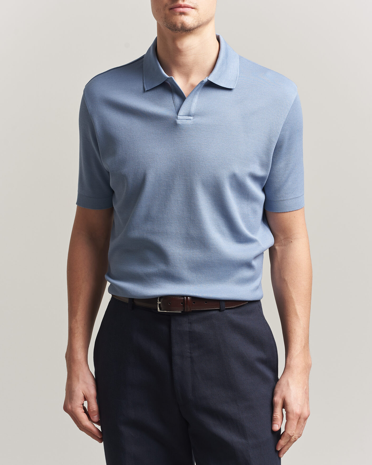 Herre | Polotrøjer | Altea | Jersey Piquet Polo Light Blue
