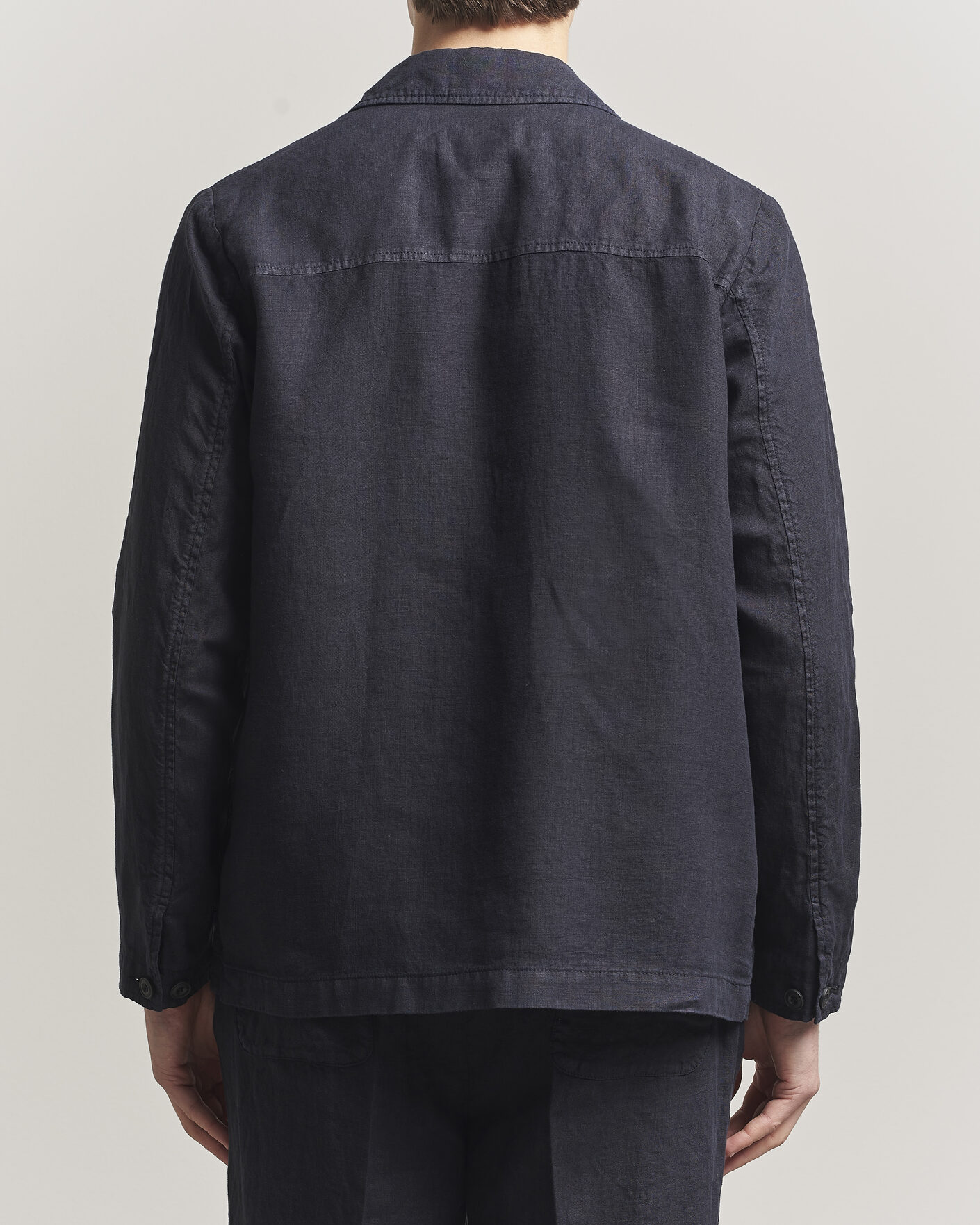 Herre | Jakker | Altea | Linen Chore Jacket Navy
