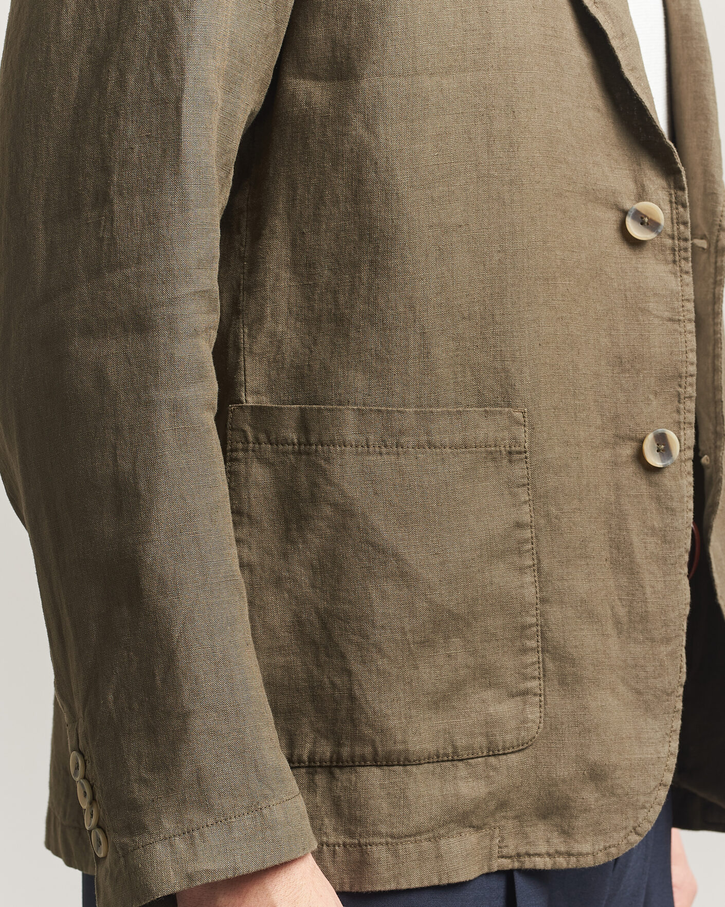 Herre | Blazere & jakker | Altea | Linen Blazer Military