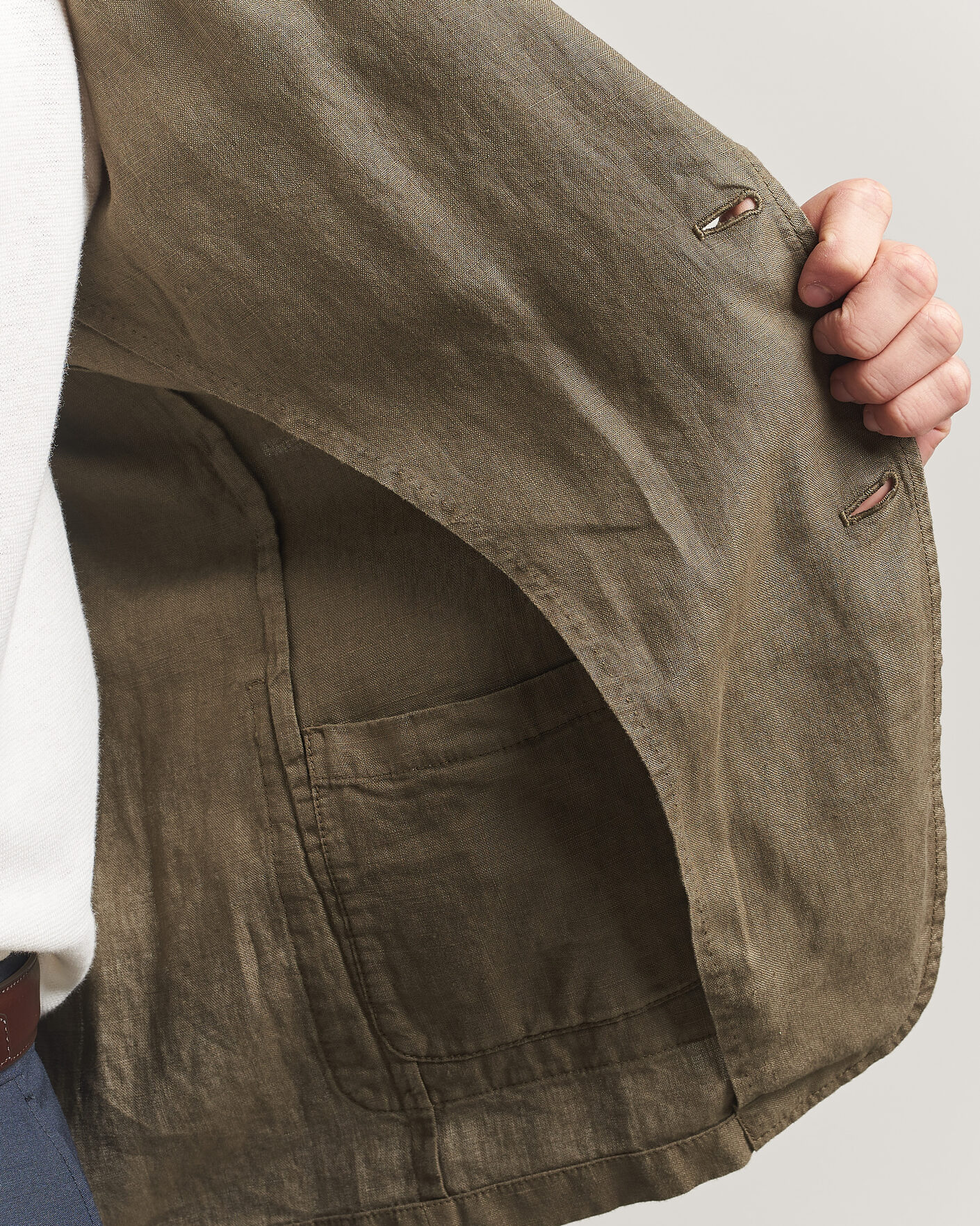 Herre | Blazere & jakker | Altea | Linen Blazer Military