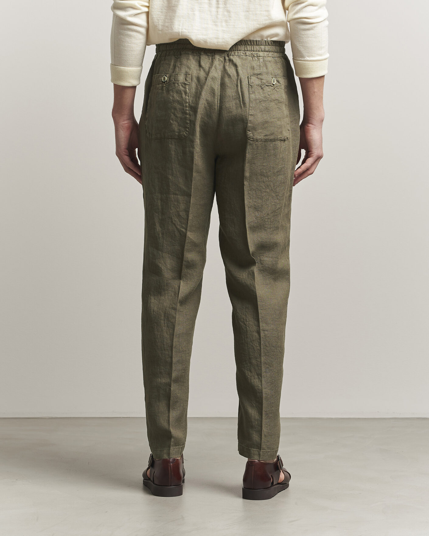 Herre | Bukser | Altea | Linen Pants Military