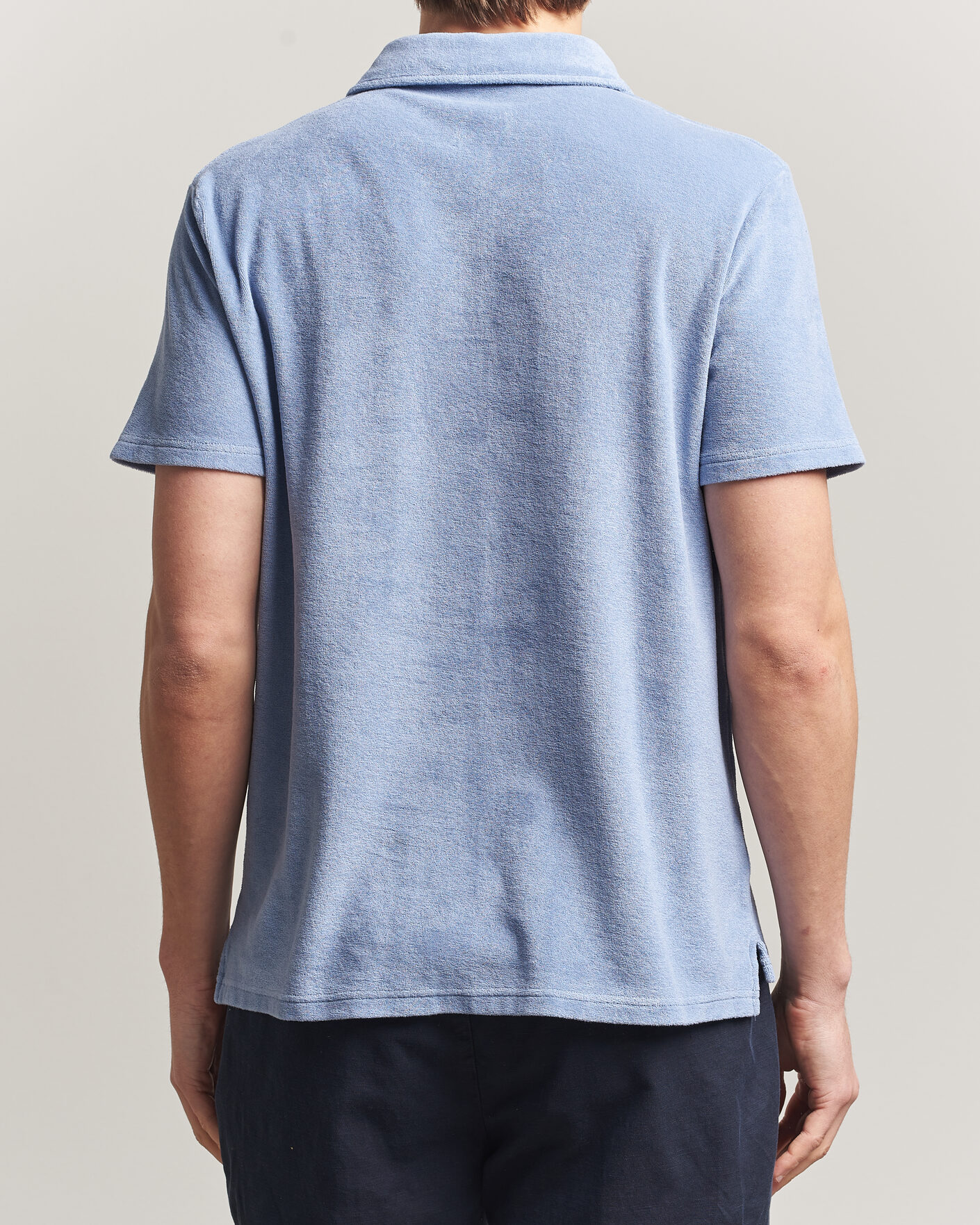 Herre | Polotrøjer | Altea | Terry Cotton Polo Light Blue