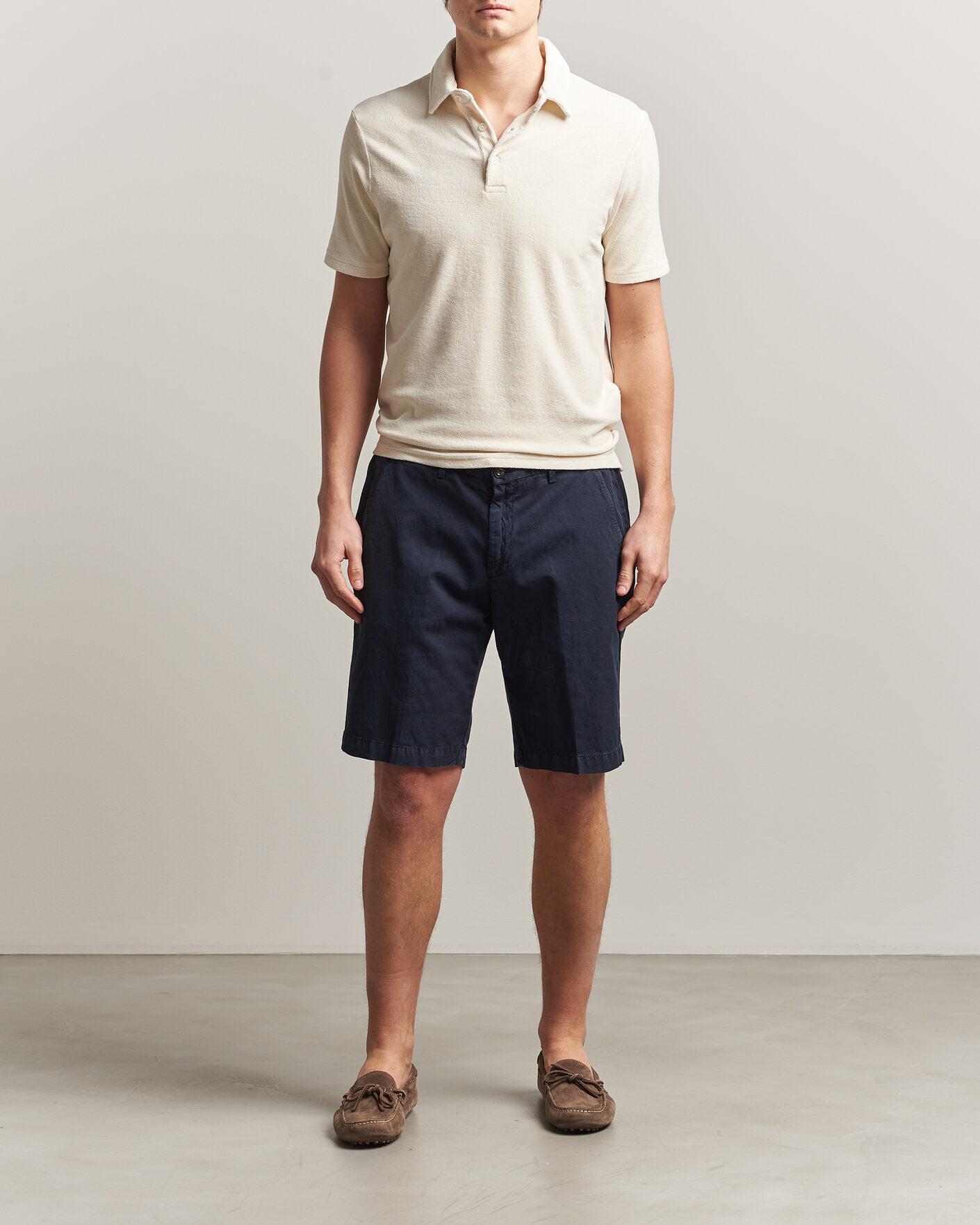 Herre | Polotrøjer | Altea | Terry Cotton Polo Off White