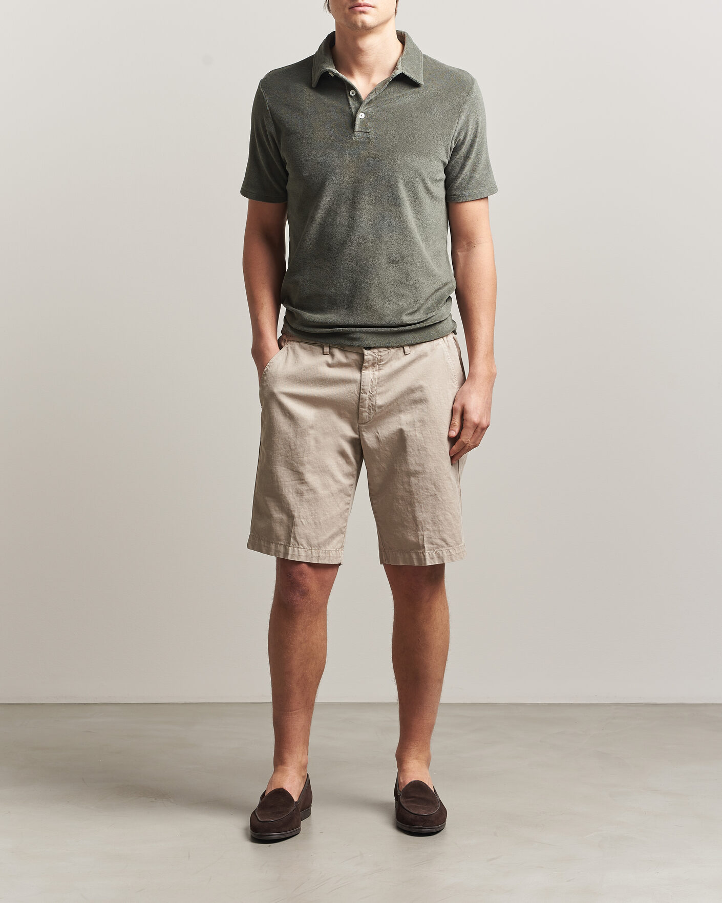 Herre | Polotrøjer | Altea | Terry Cotton Polo Olive