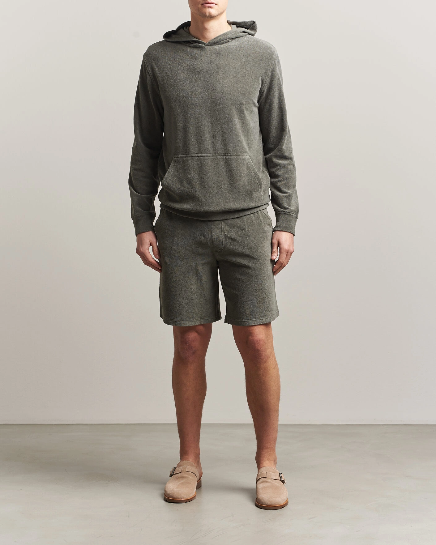 Herre | Shorts | Altea | Terry Drawstring Shorts Olive