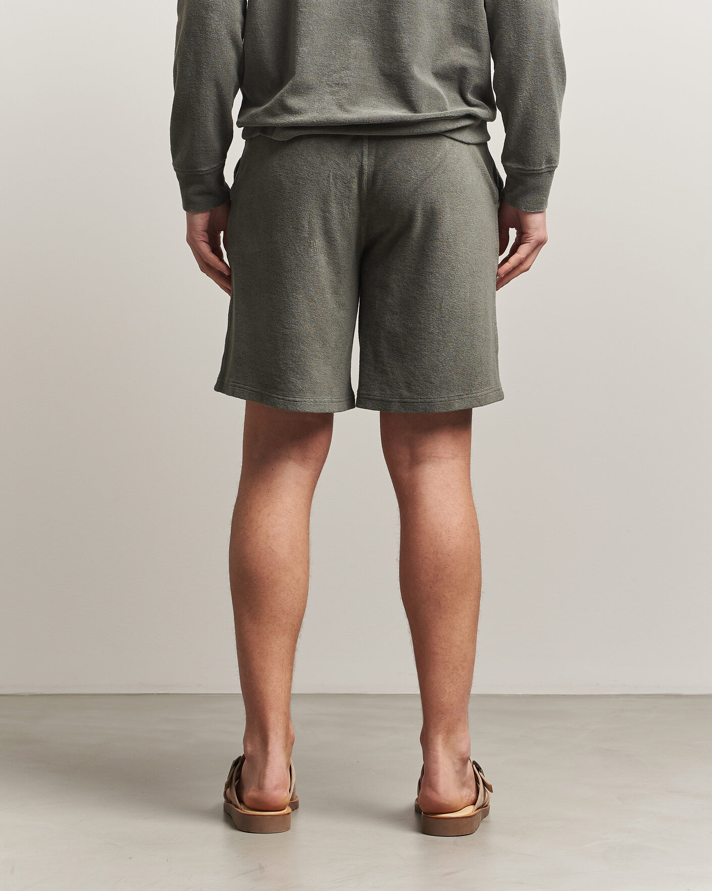 Herre | Shorts | Altea | Terry Drawstring Shorts Olive