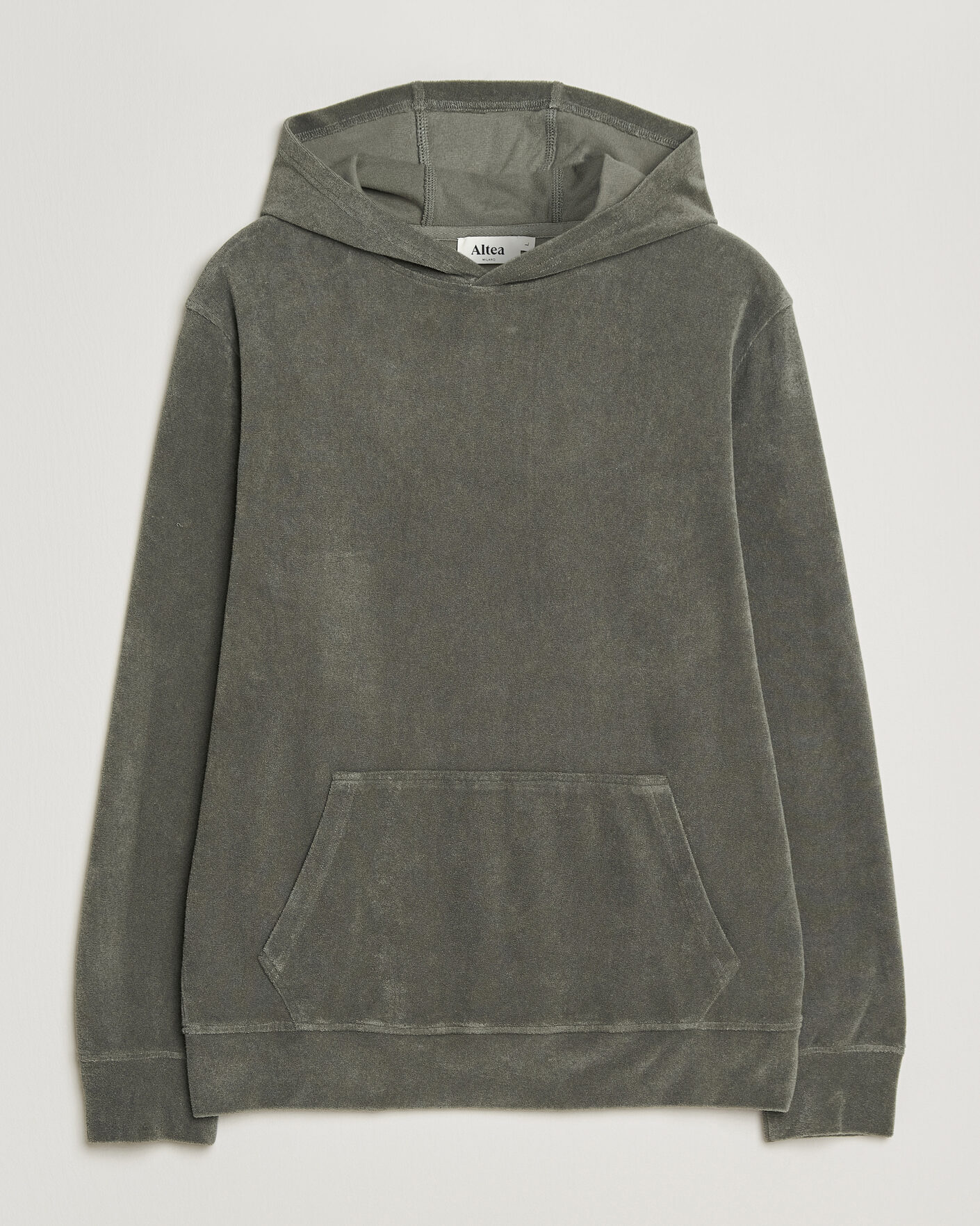 Herre | Trøjer | Altea | Terry Cotton Hoodie Olive