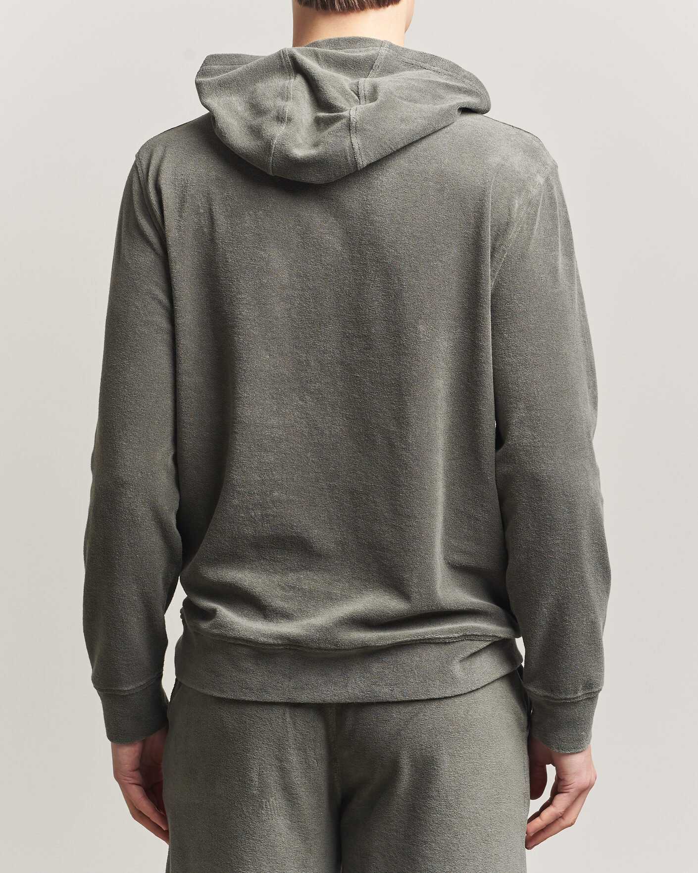 Herre | Trøjer | Altea | Terry Cotton Hoodie Olive