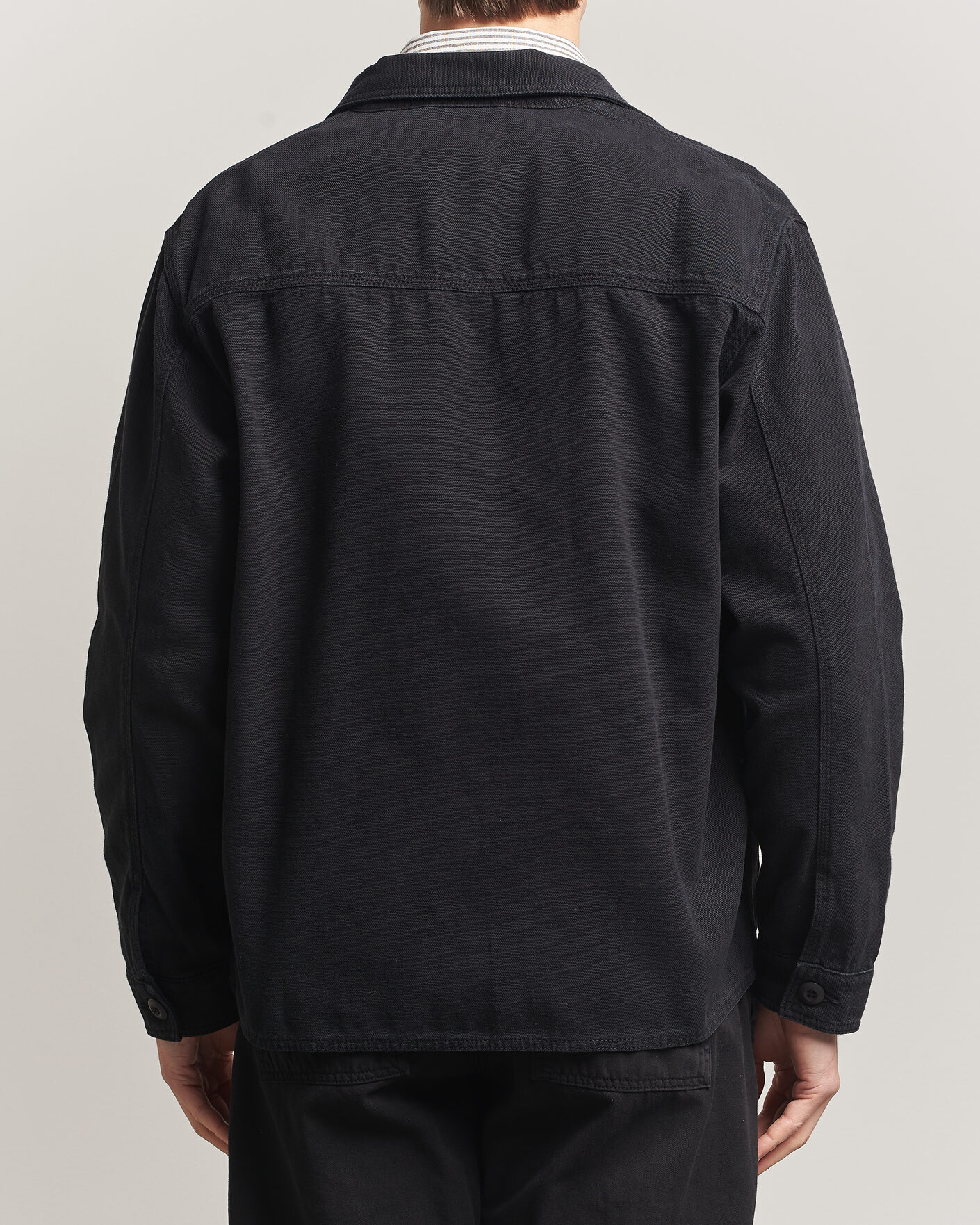 Herre | Skjorter | Forét | Berry Canvas Overshirt Black