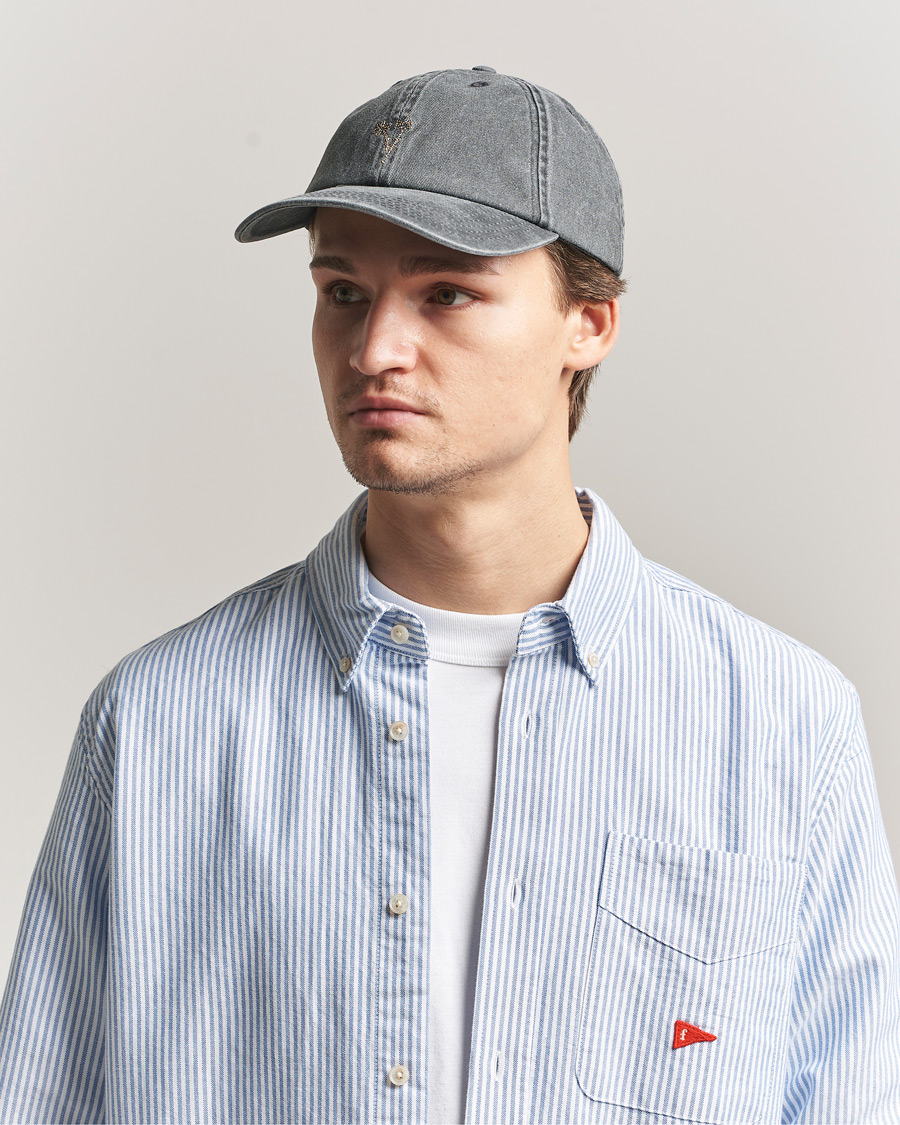 Herre | Hatte & kasketter | Forét | Bouquet Heavy Washed Cap Washed Black