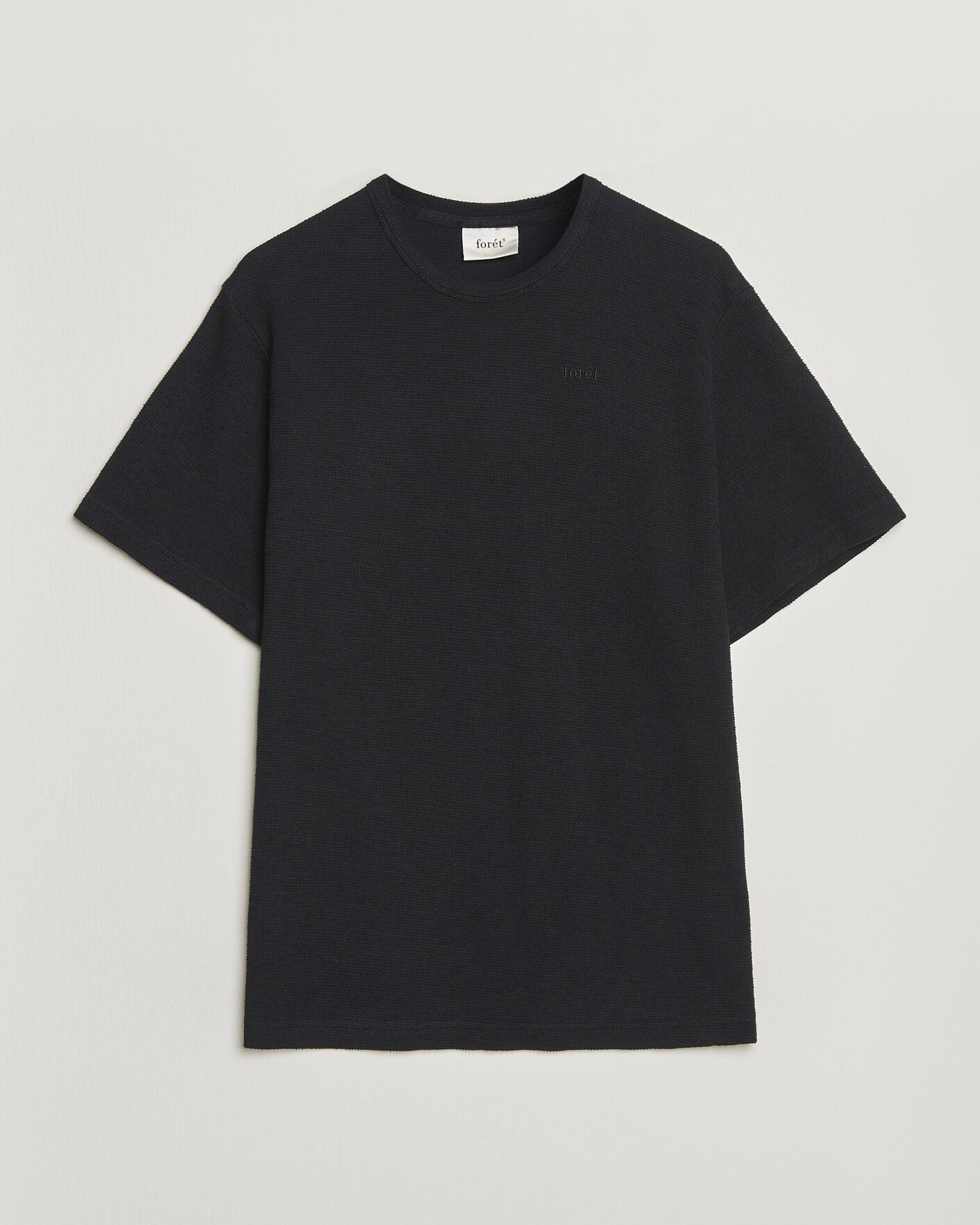 Herre | T-Shirts | Forét | Fir Structured T-Shirt Black