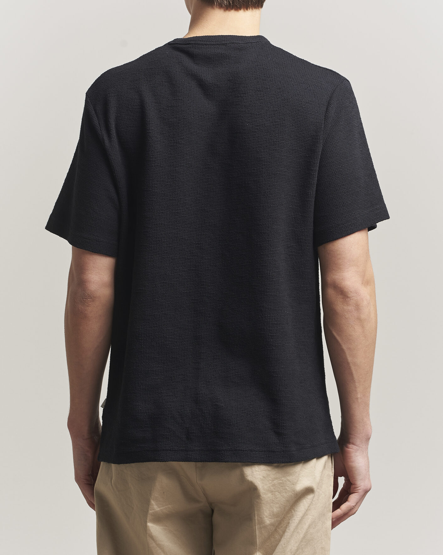 Herre | T-Shirts | Forét | Fir Structured T-Shirt Black