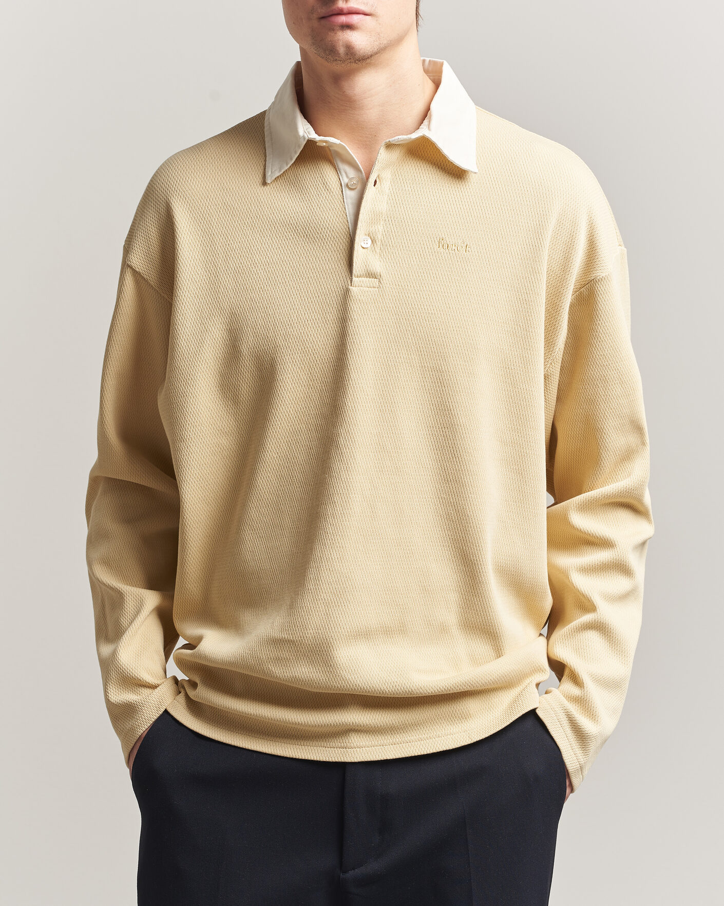 Herre | Trøjer | Forét | Match Rugby Structured Sweatshirt Vintage Yellow