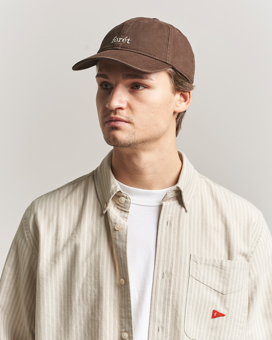 Herre | Hatte & kasketter | Forét | Hawk Washed Cap Brown