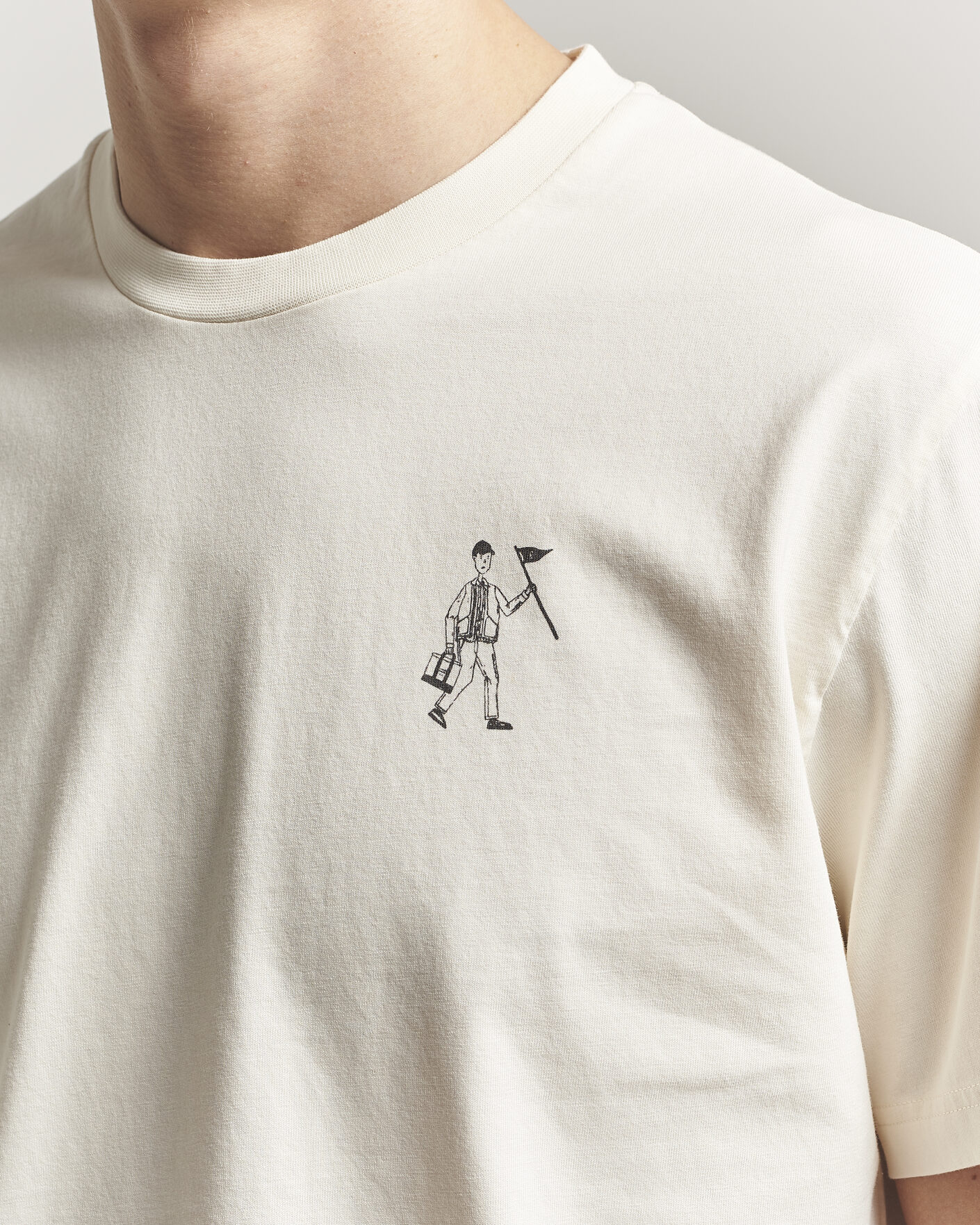 Herre | T-Shirts | Forét | Walker T-Shirt Cloud