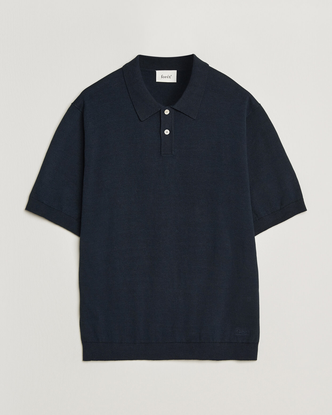 Herre | Polotrøjer | Forét | Sea Cotton/Linen Polo Navy