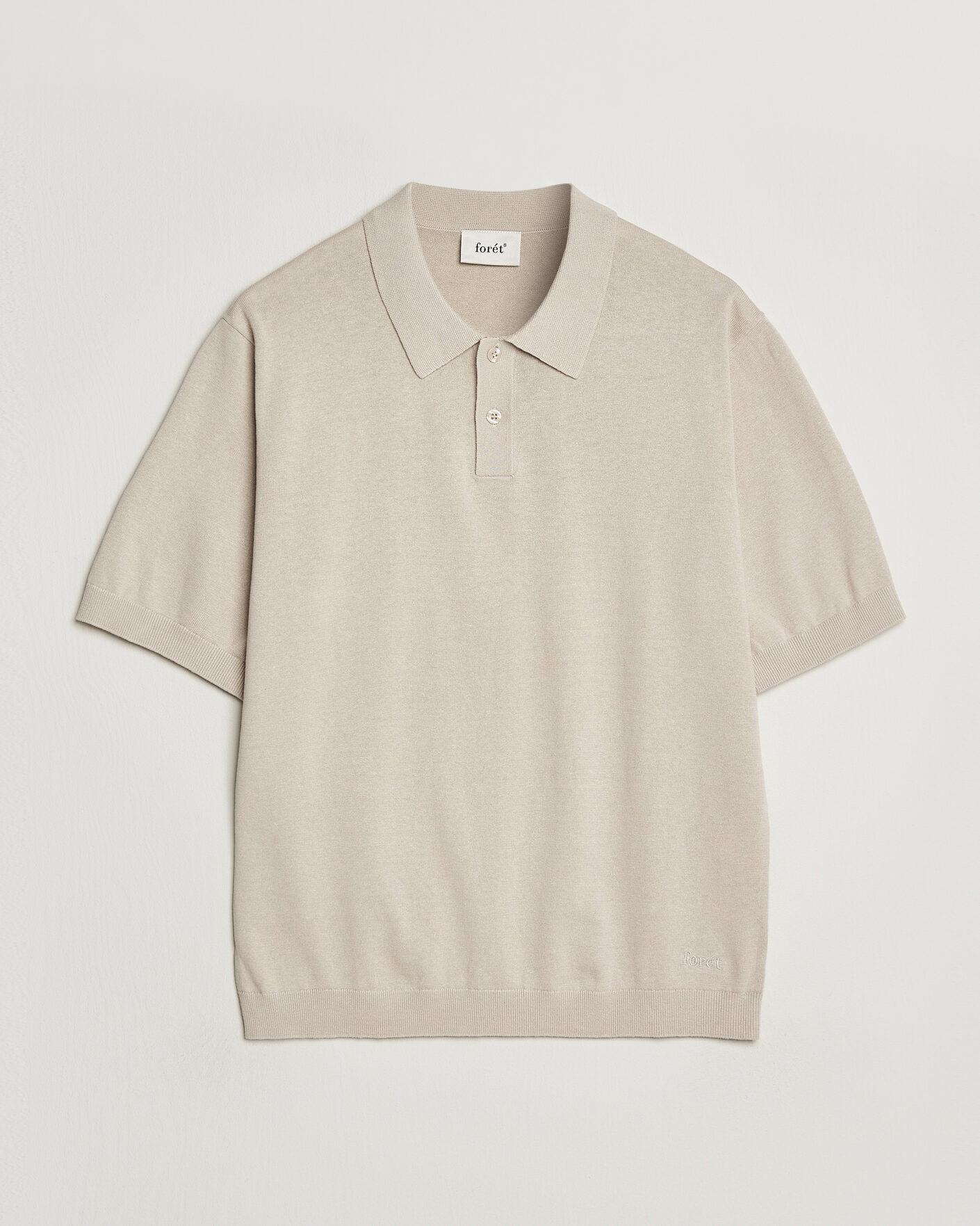 Herre | Polotrøjer | Forét | Sea Cotton/Linen Polo Oatmeal
