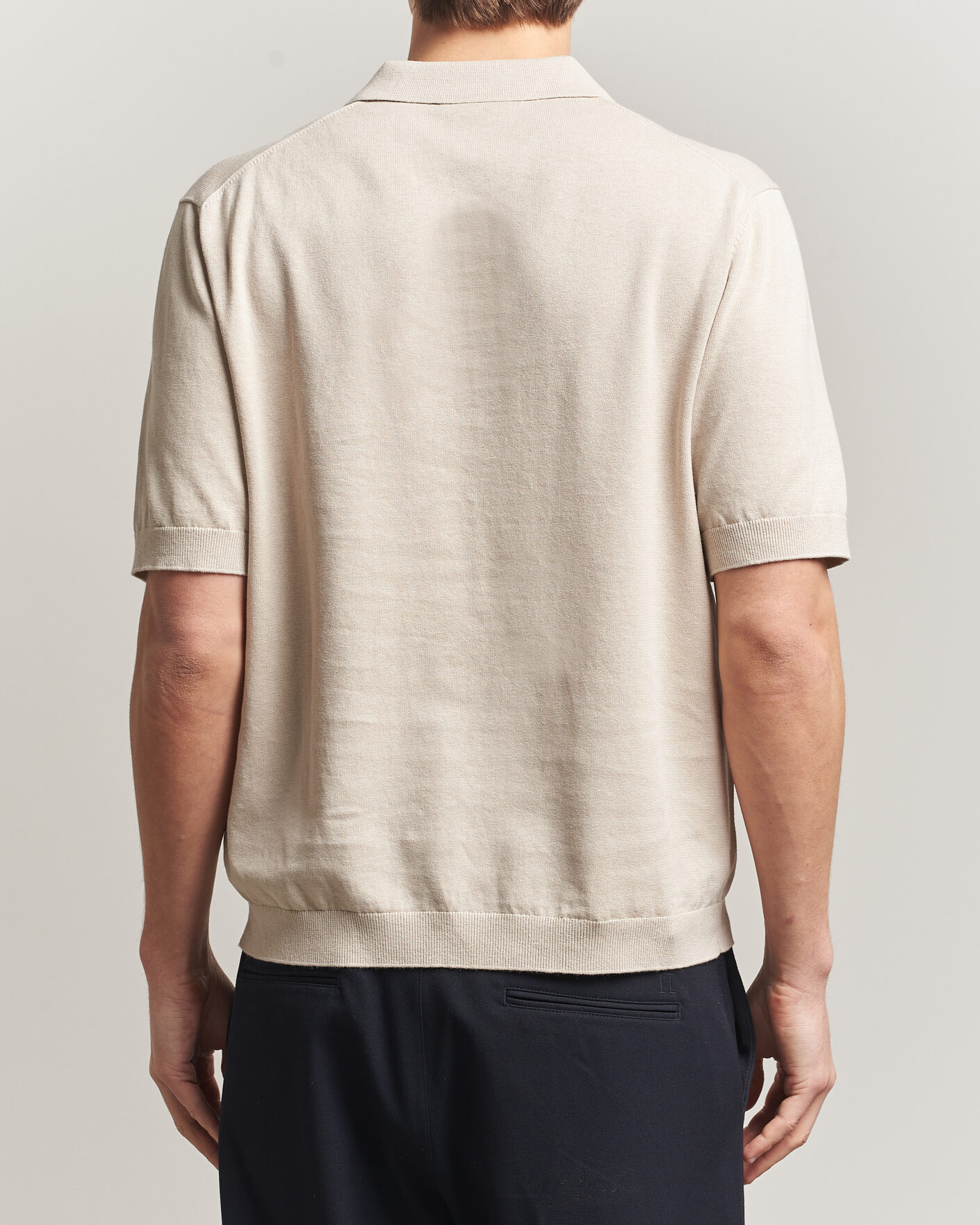 Herre | Polotrøjer | Forét | Sea Cotton/Linen Polo Oatmeal