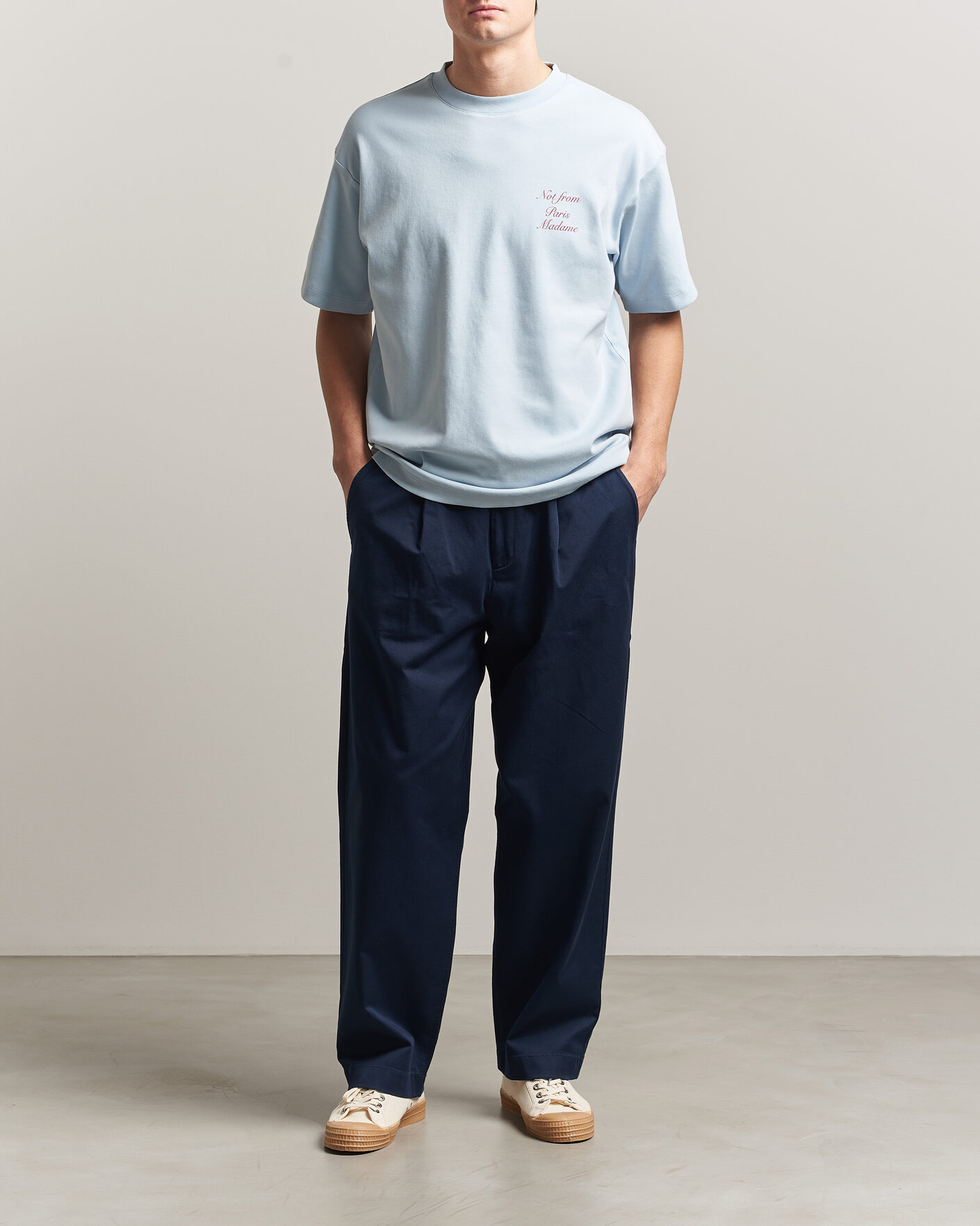 Herre | Bukser | Forét | Writer Relaxed Fit Pants Navy
