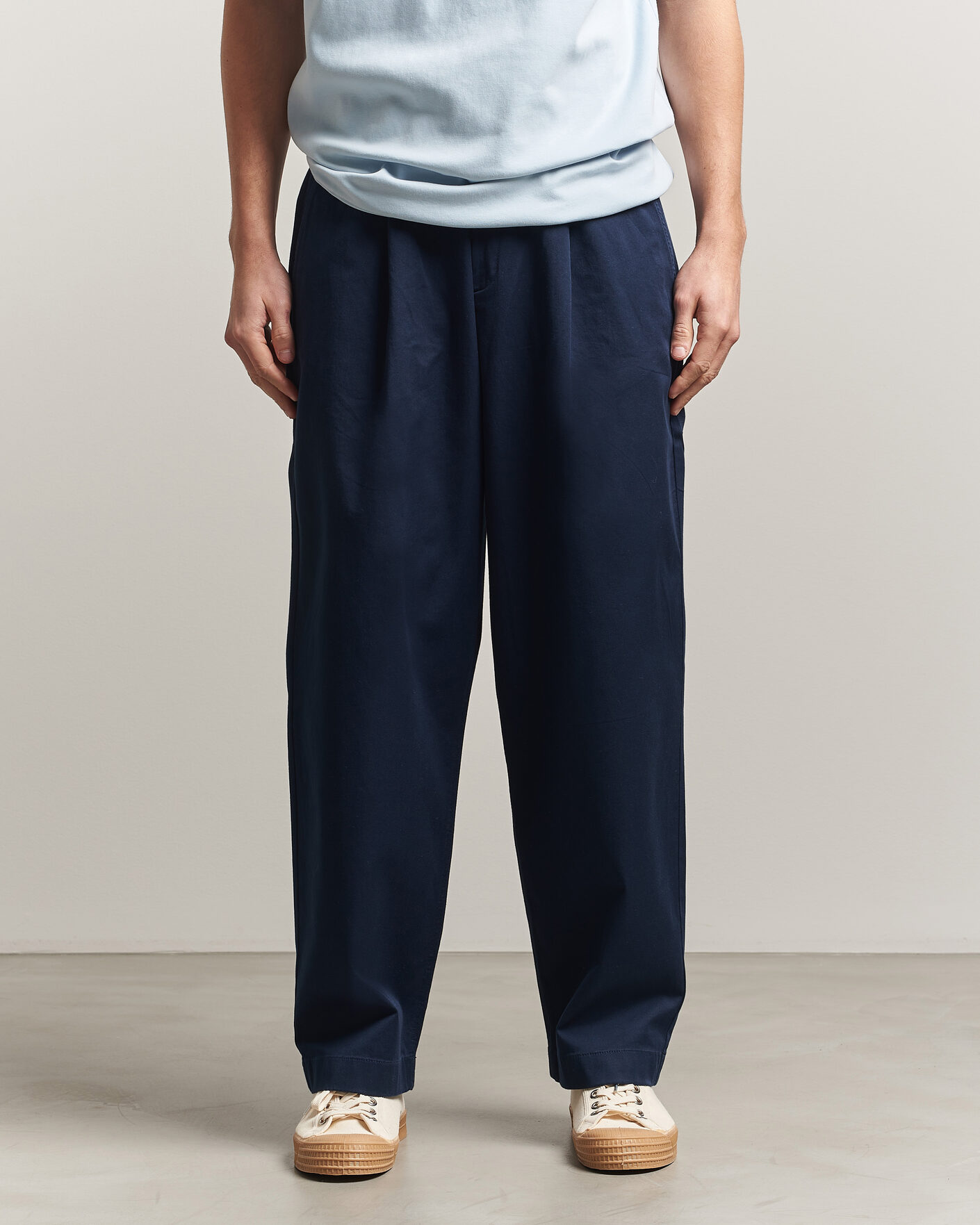 Herre | Bukser | Forét | Writer Relaxed Fit Pants Navy