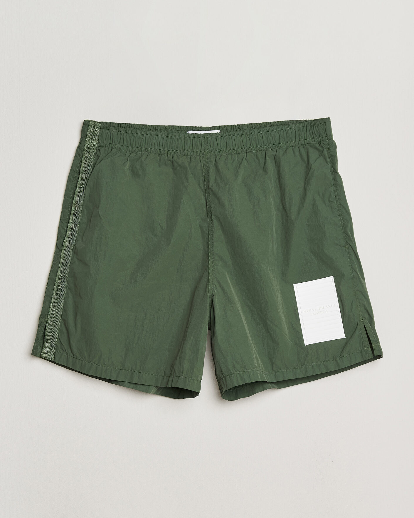 Herre | Badebukser | Stone Island | Marina Micro Brushed Nylon-TC Swimshorts Quartz Green