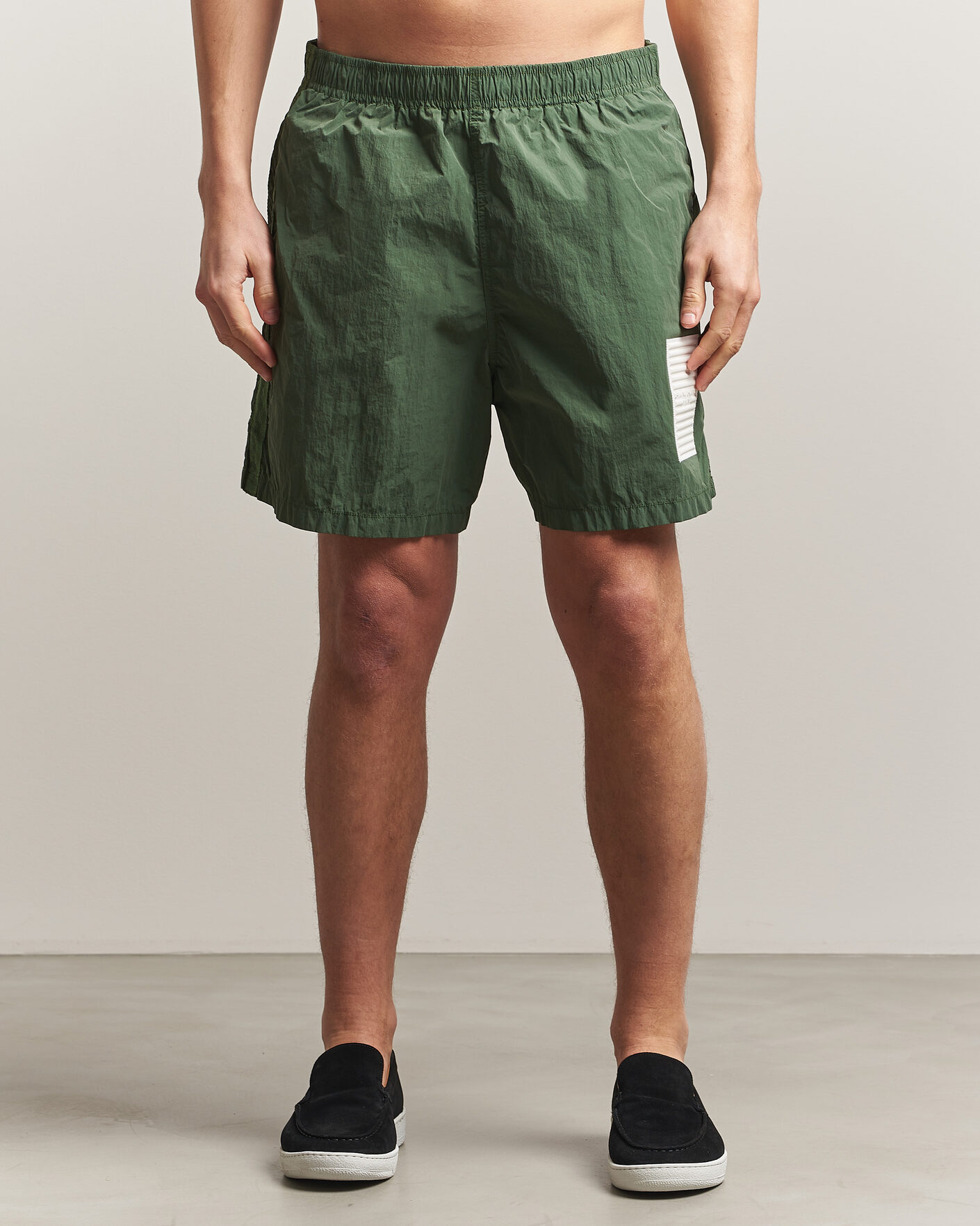 Herre | Badebukser | Stone Island | Marina Micro Brushed Nylon-TC Swimshorts Quartz Green