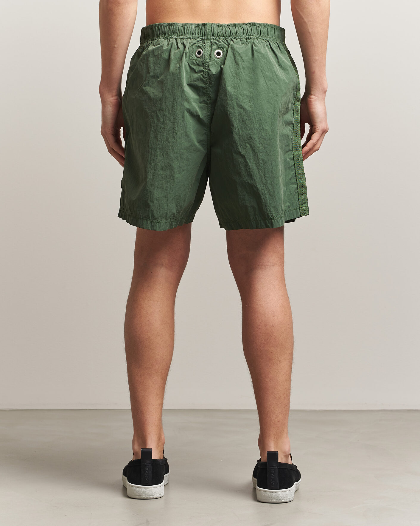 Herre | Badebukser | Stone Island | Marina Micro Brushed Nylon-TC Swimshorts Quartz Green