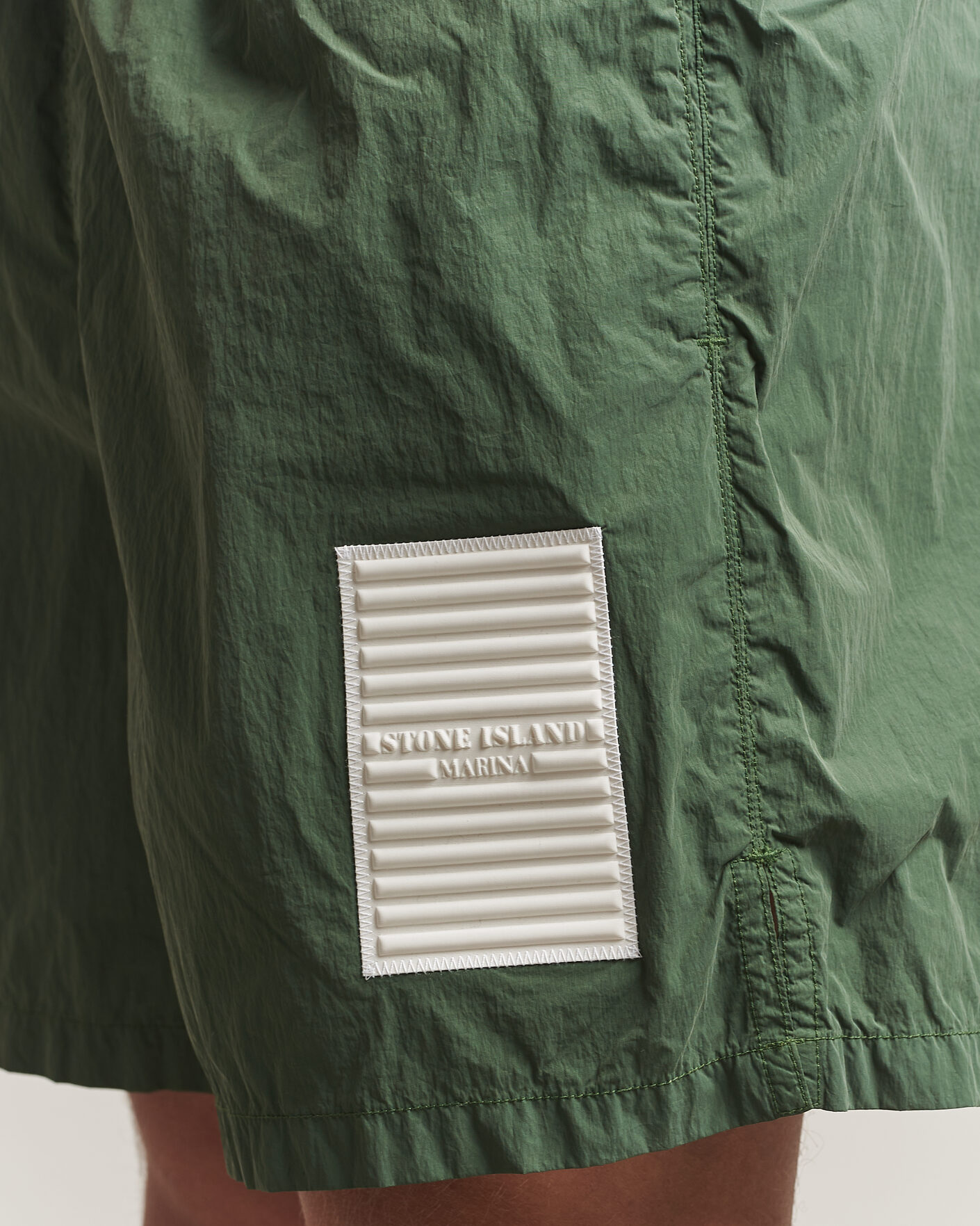 Herre | Badebukser | Stone Island | Marina Micro Brushed Nylon-TC Swimshorts Quartz Green