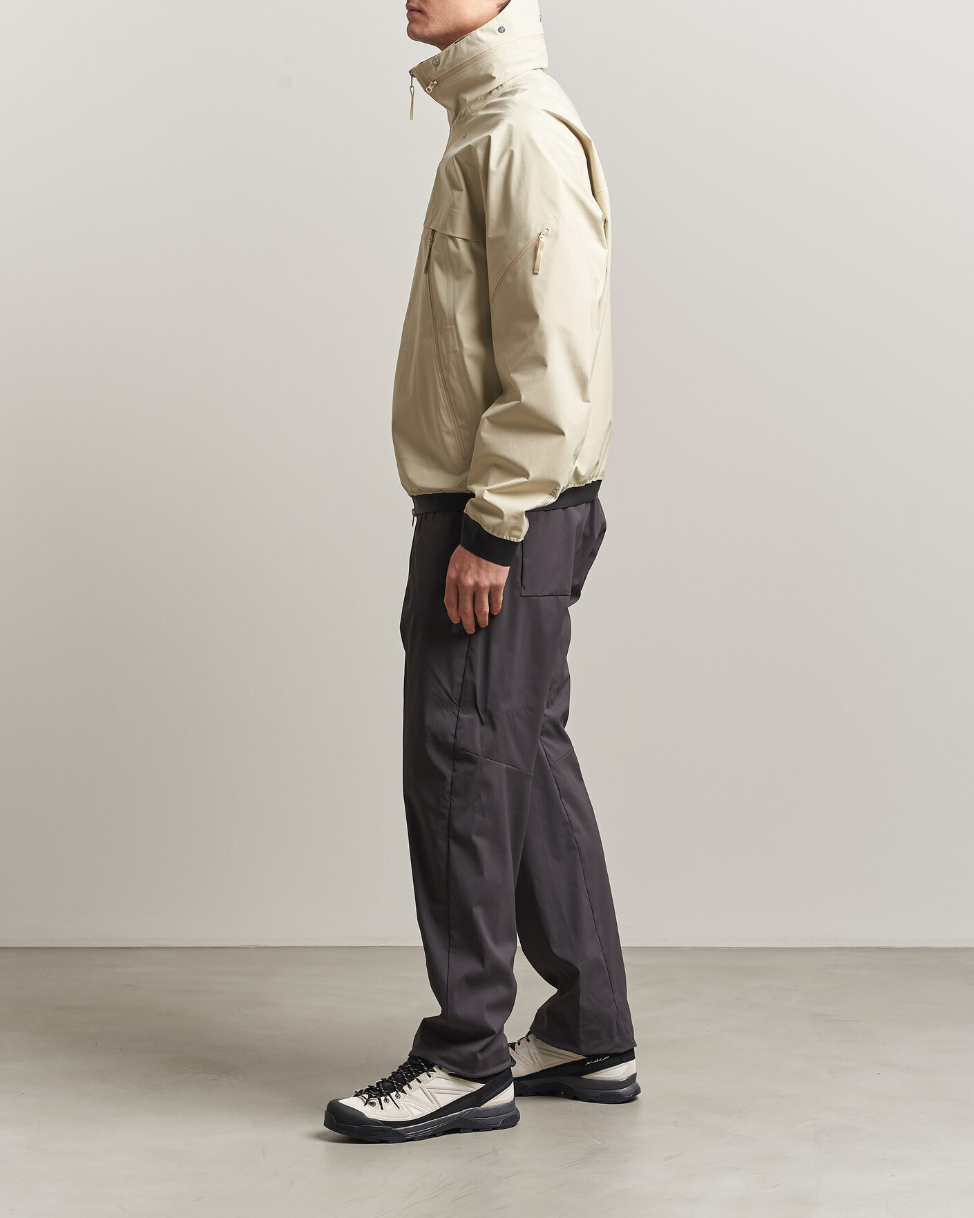 Herre | Bukser | Stone Island | Stellina Technical Nylon Stretch Trousers Charcoal