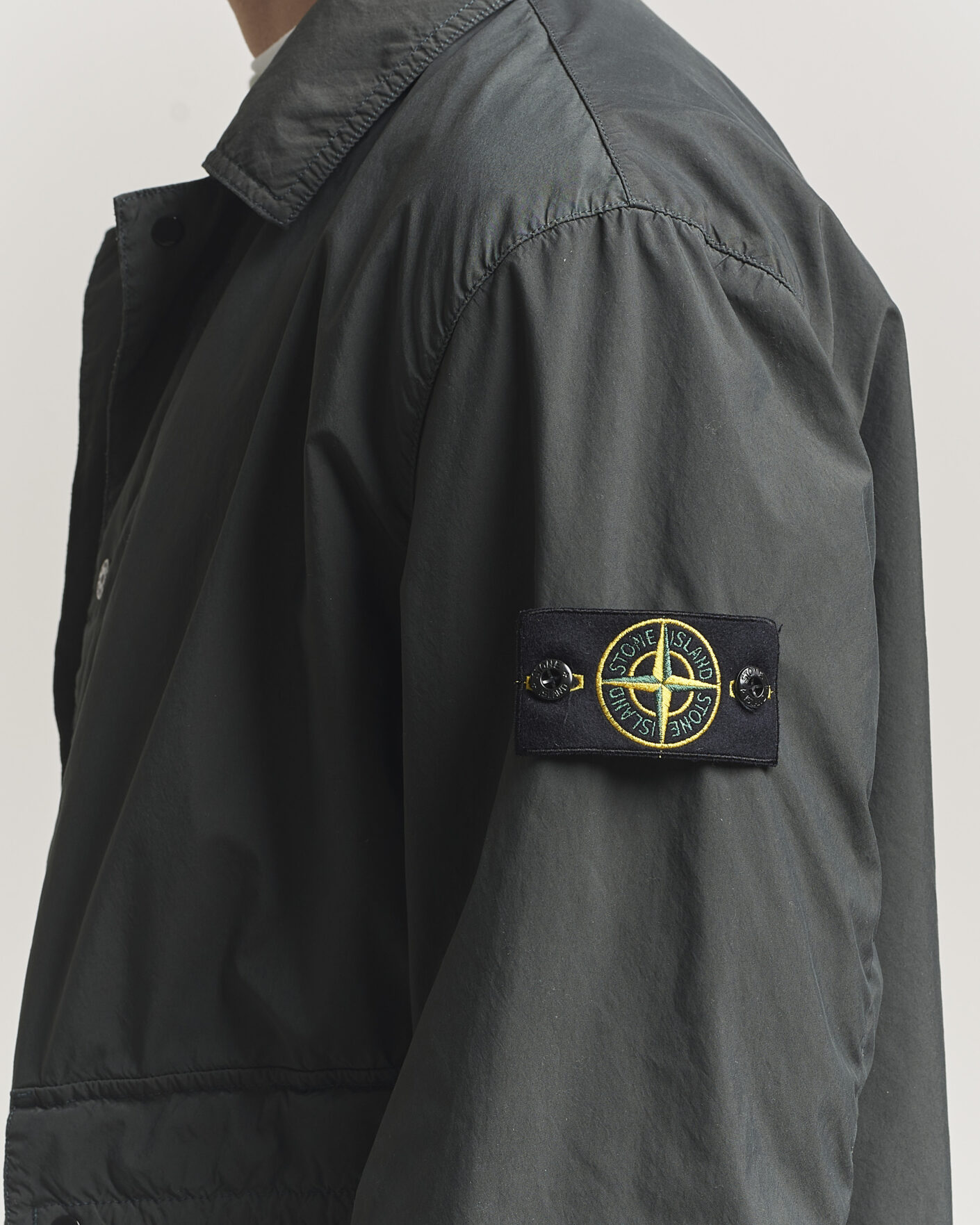 Herre | Jakker | Stone Island | Light Compact Car Coat Charcoal