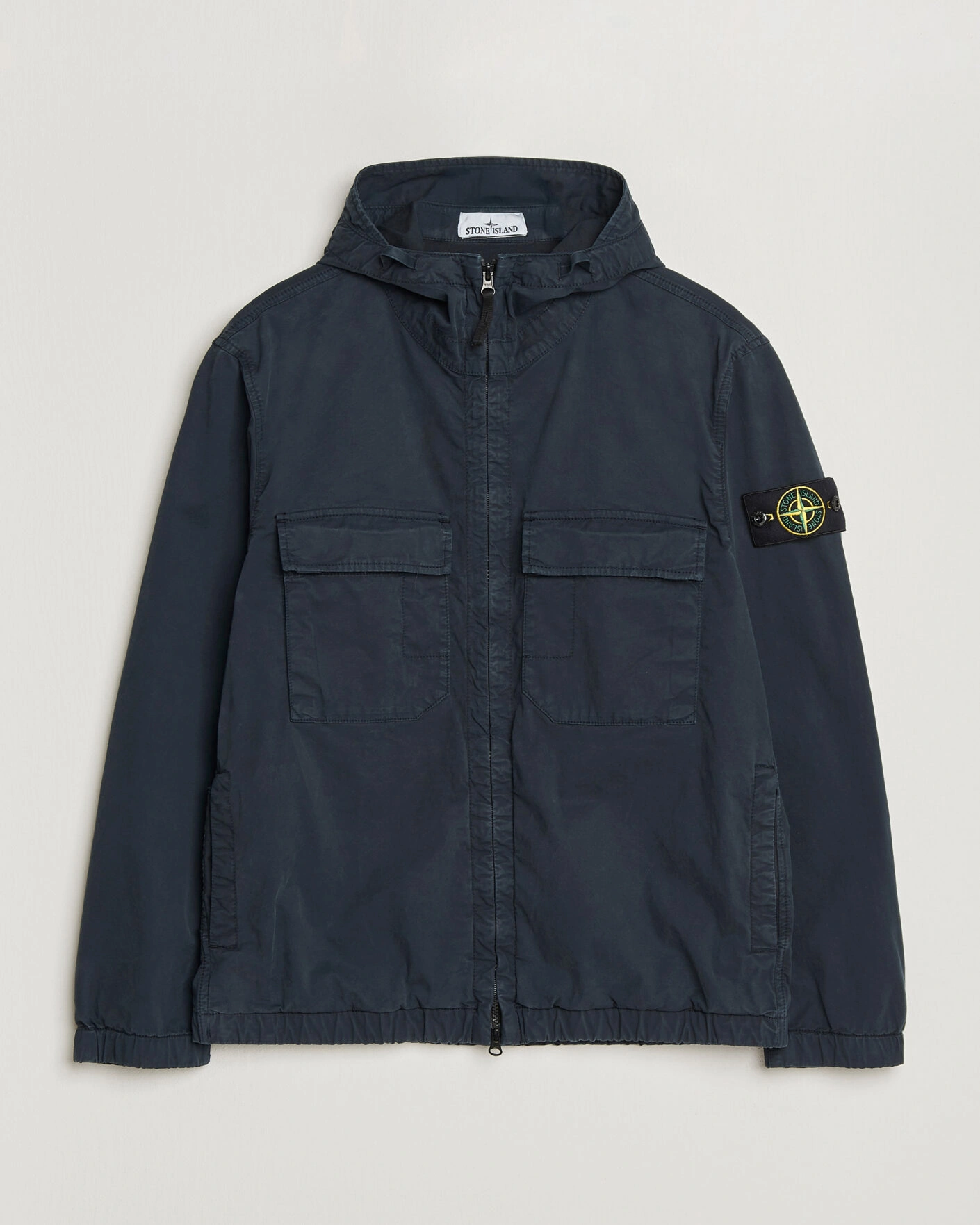Herre | Jakker | Stone Island | Stretch Cotton Twill Hood Jacket Navy