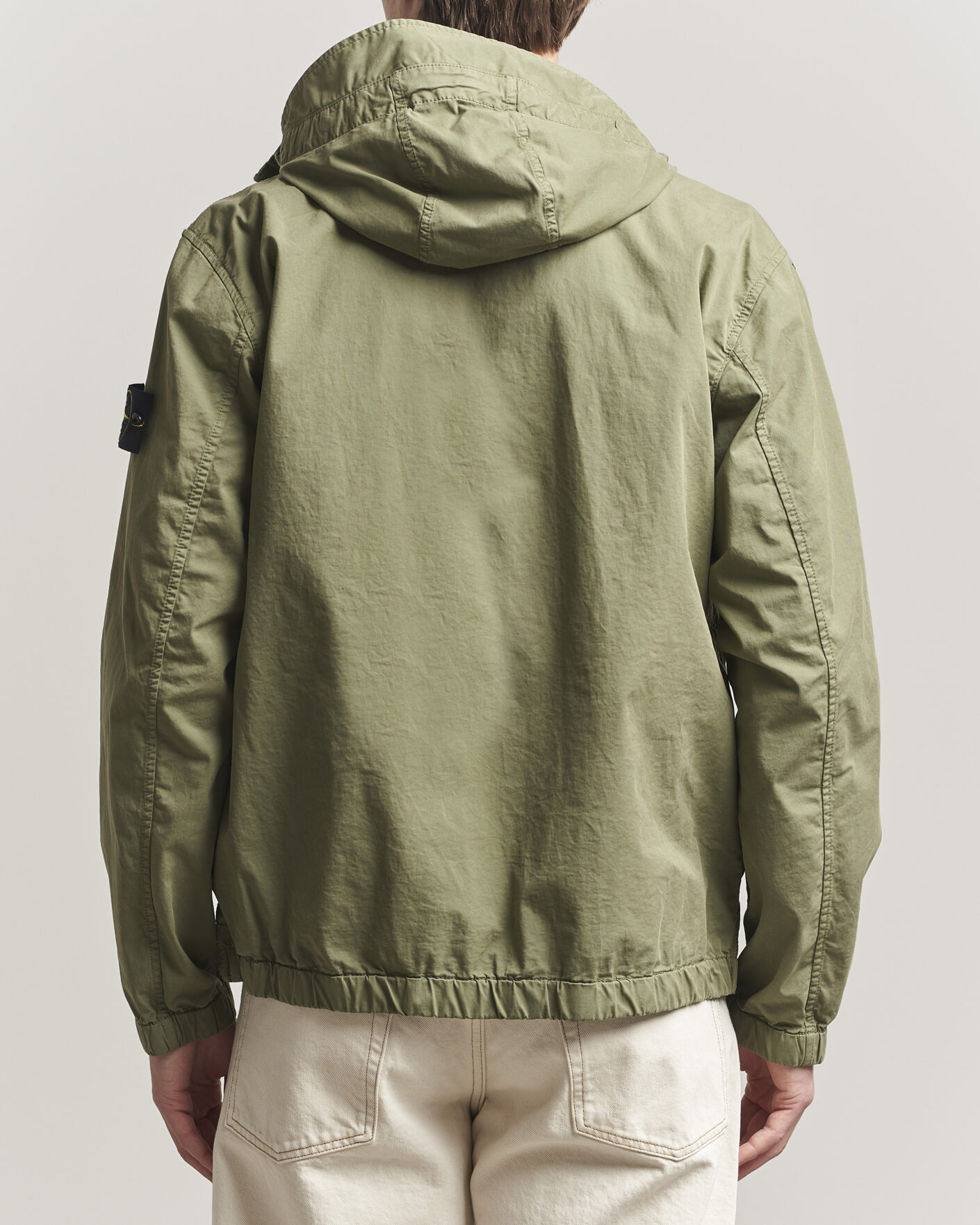 Herre | Jakker | Stone Island | Stretch Cotton Twill Hood Jacket Military Green