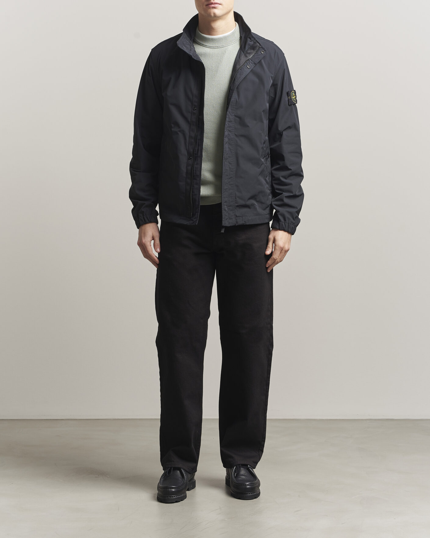 Herre | Jakker | Stone Island | Micro Twill Stand Collar Jacket Black