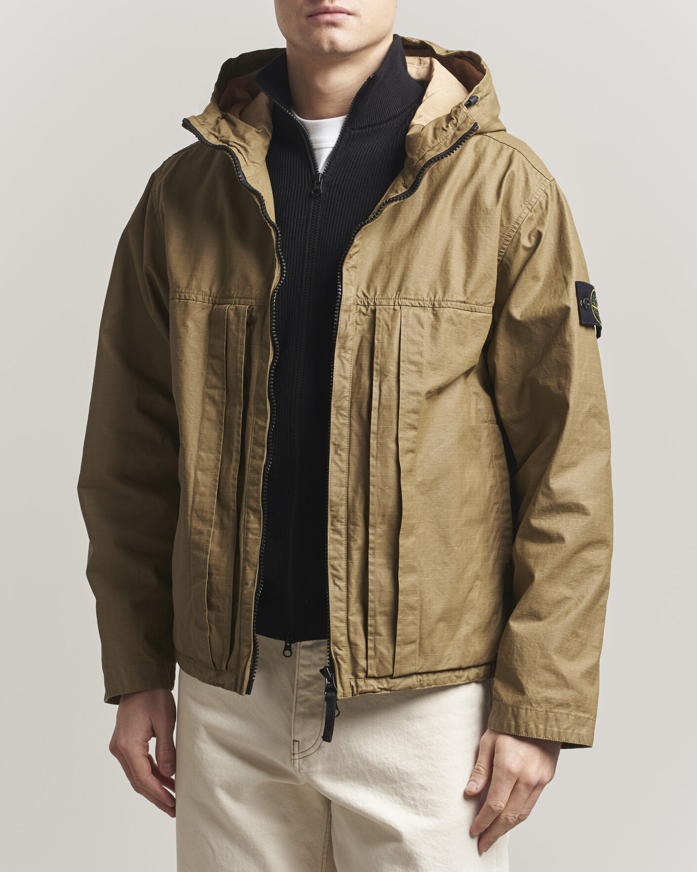 Herre | Jakker | Stone Island | Double Coated Cotton Ripstop Jacket Military Green