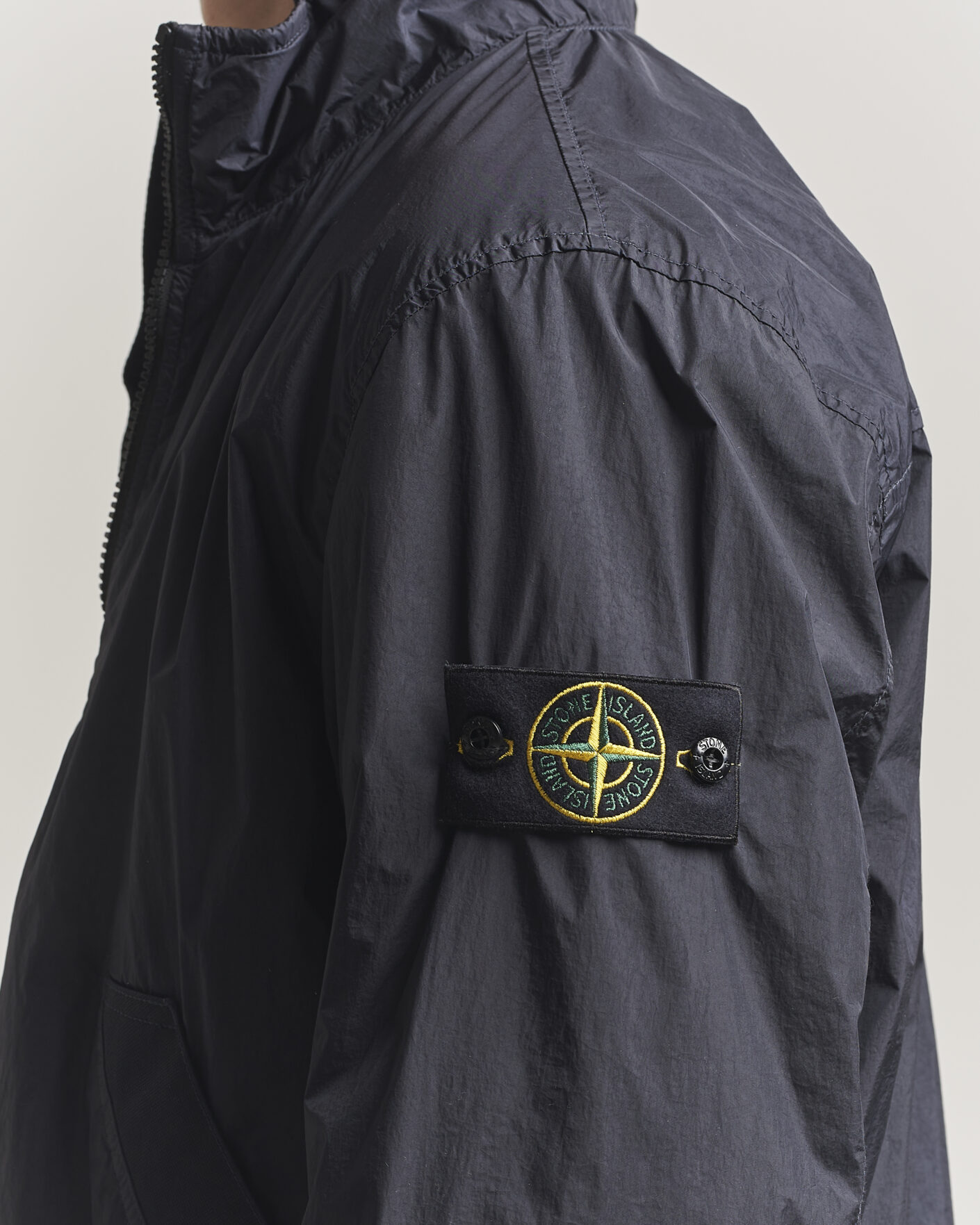 Herre | Jakker | Stone Island | Crinkle Reps Short Jacket Navy