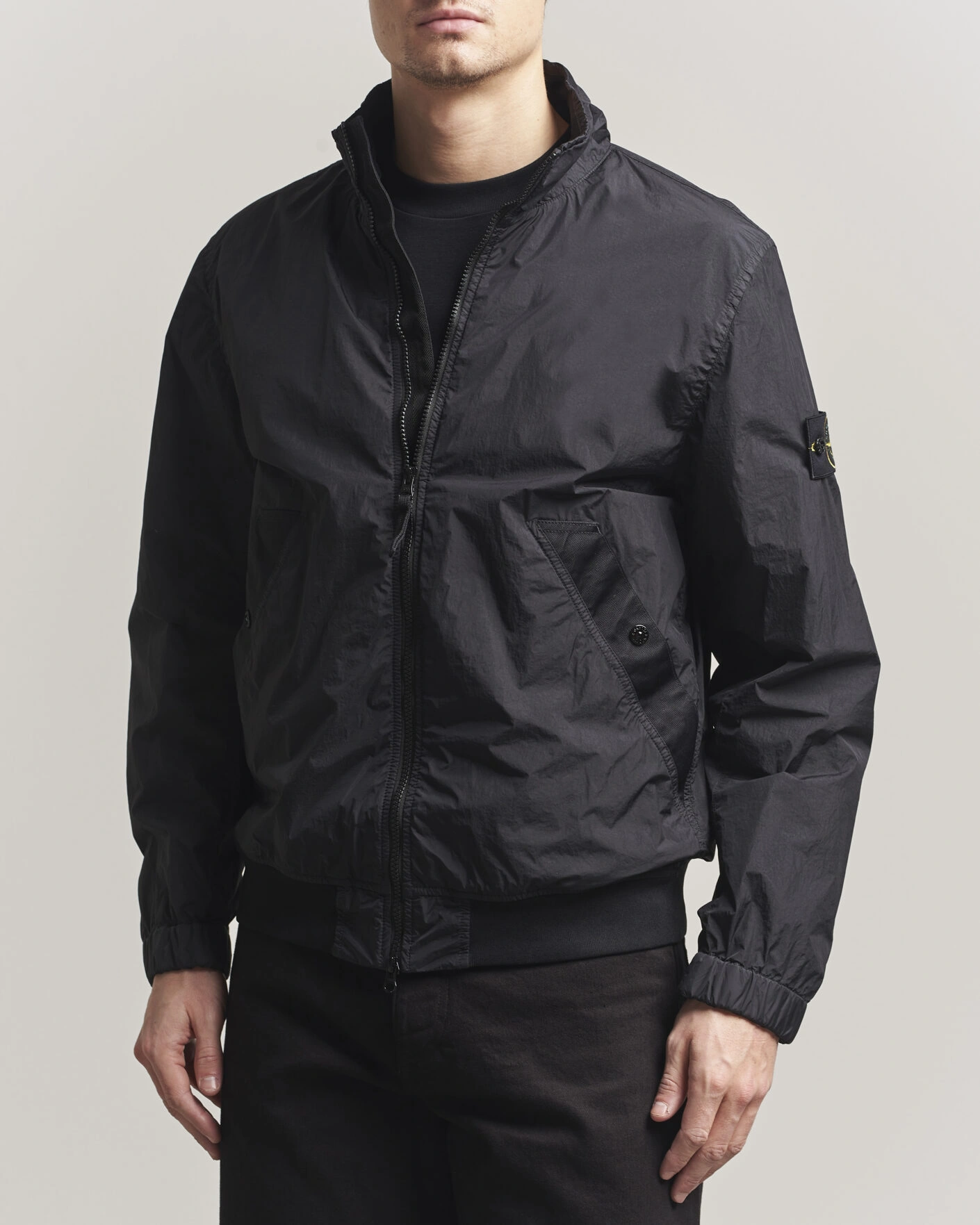 Herre | Jakker | Stone Island | Crinkle Reps Short Jacket Black