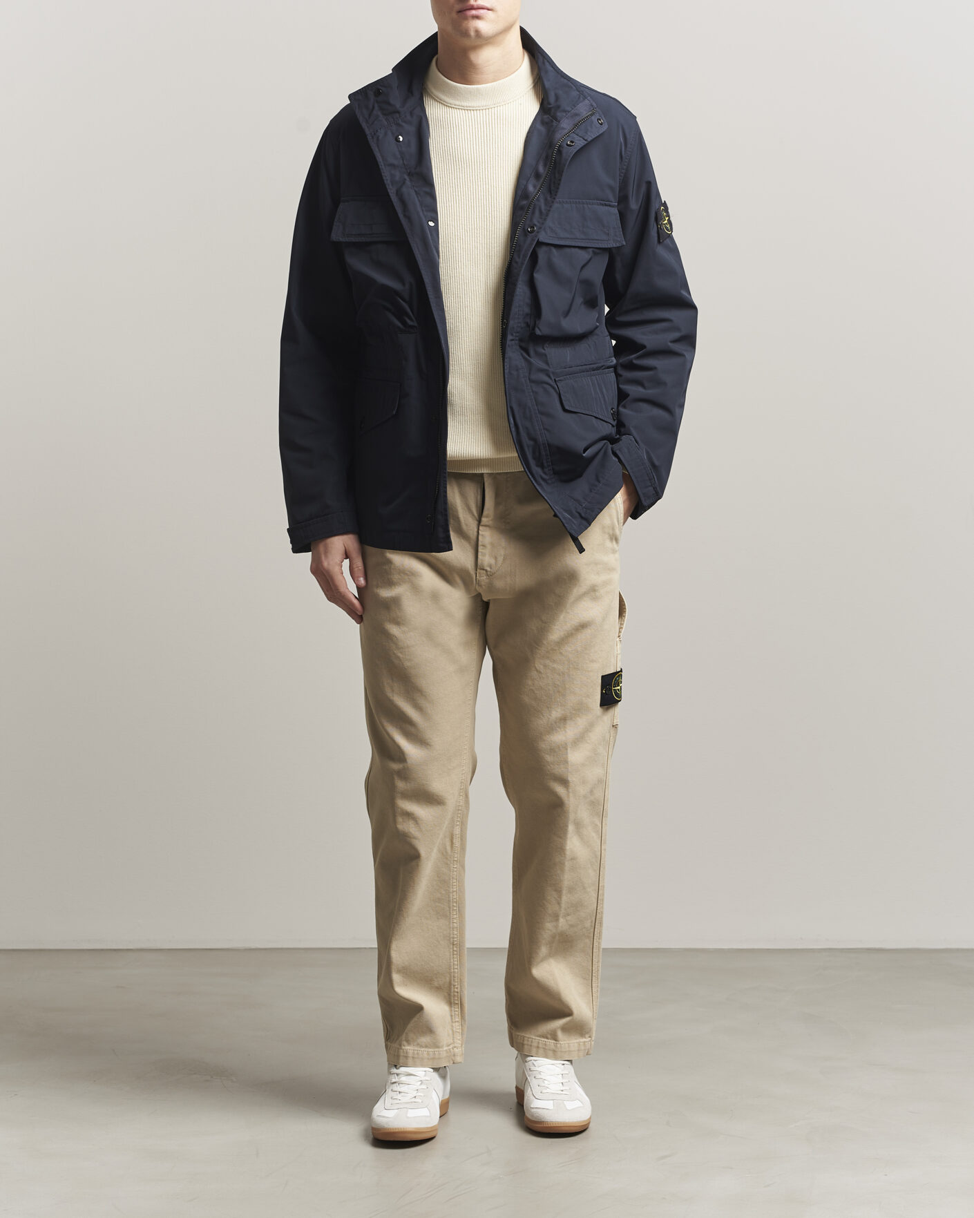 Herre | Jakker | Stone Island | Micro Twill Field Jacket Navy