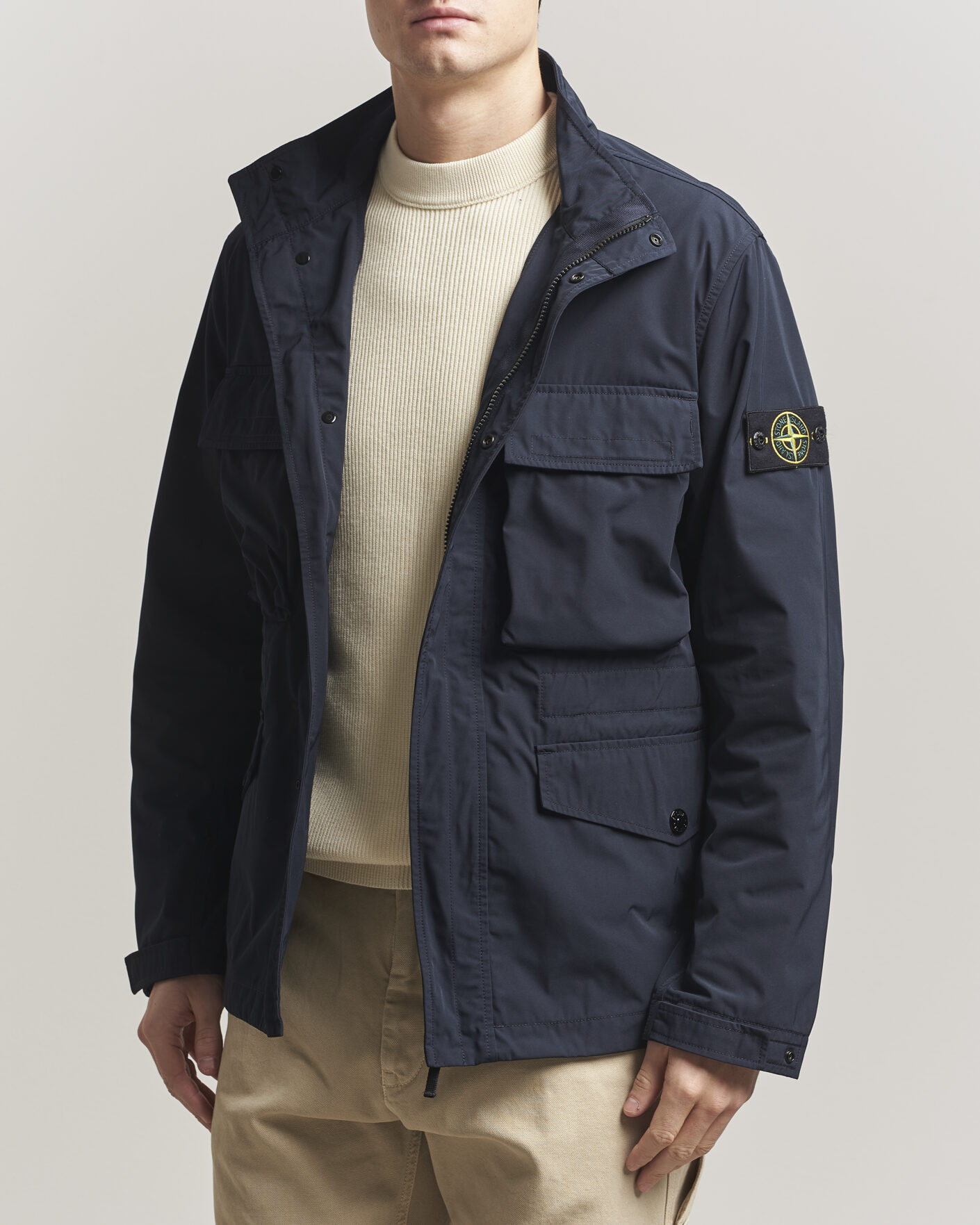 Herre | Jakker | Stone Island | Micro Twill Field Jacket Navy