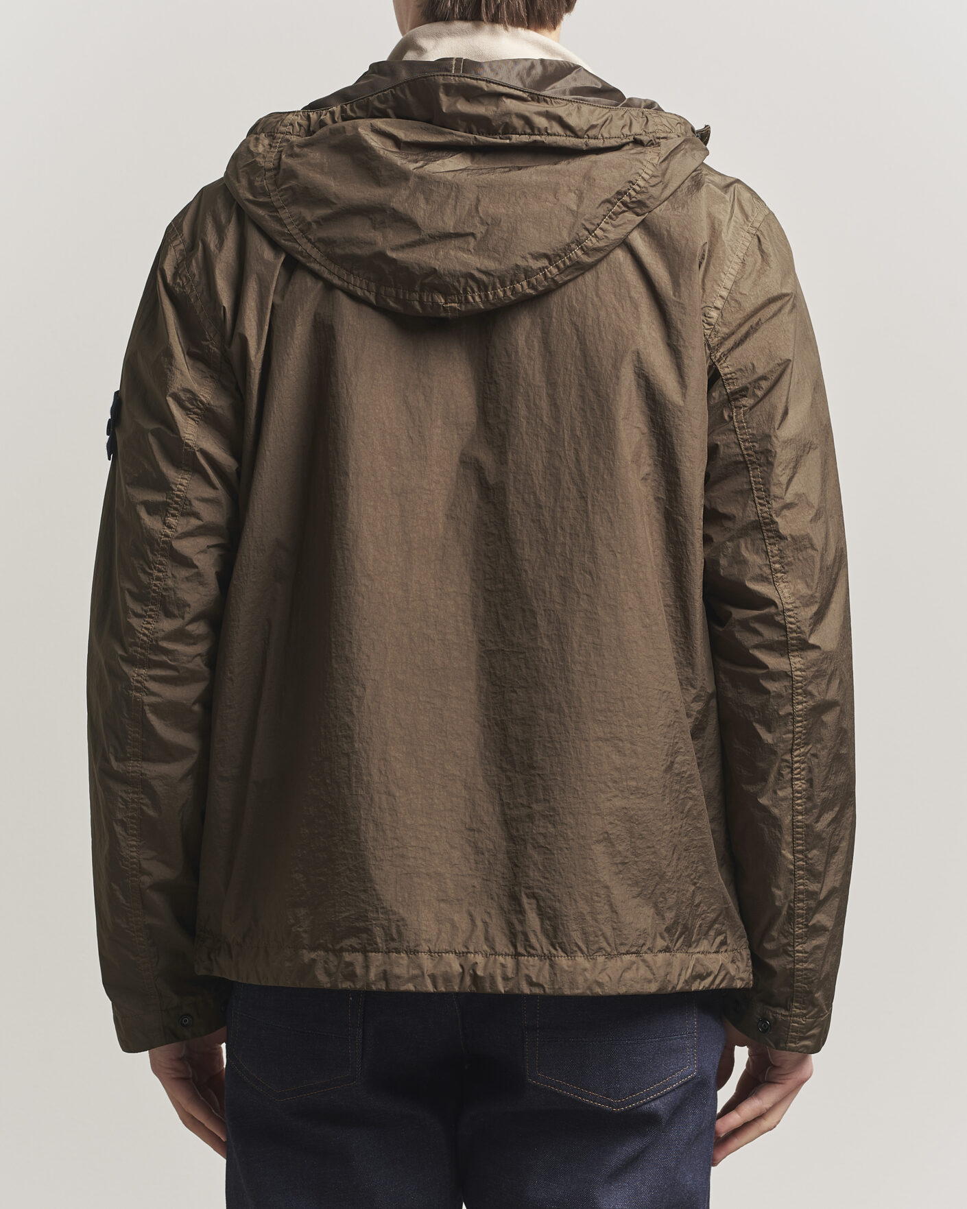 Herre | Jakker | Stone Island | Crinkle Reps Padded Hood Jacket Umber