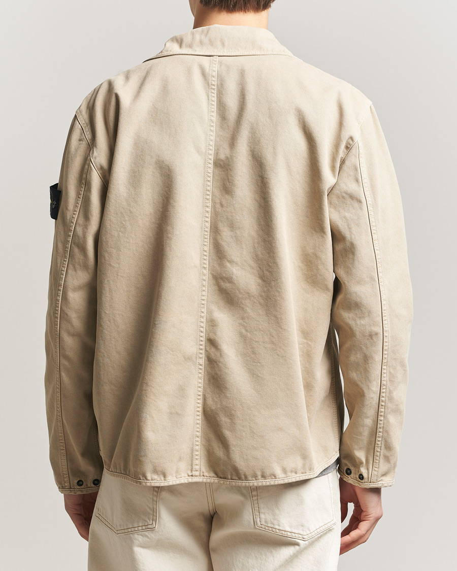 Herre | Jakker | Stone Island | Organic Panama Cotton Shirt Jacket Desert